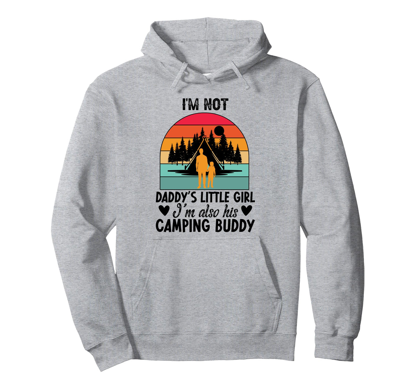 Daddys Little Camping Buddy Daughter Hoodie - Aesthetic Graphic for Adults - T-Shirt, Sweatshirt, Hoodie