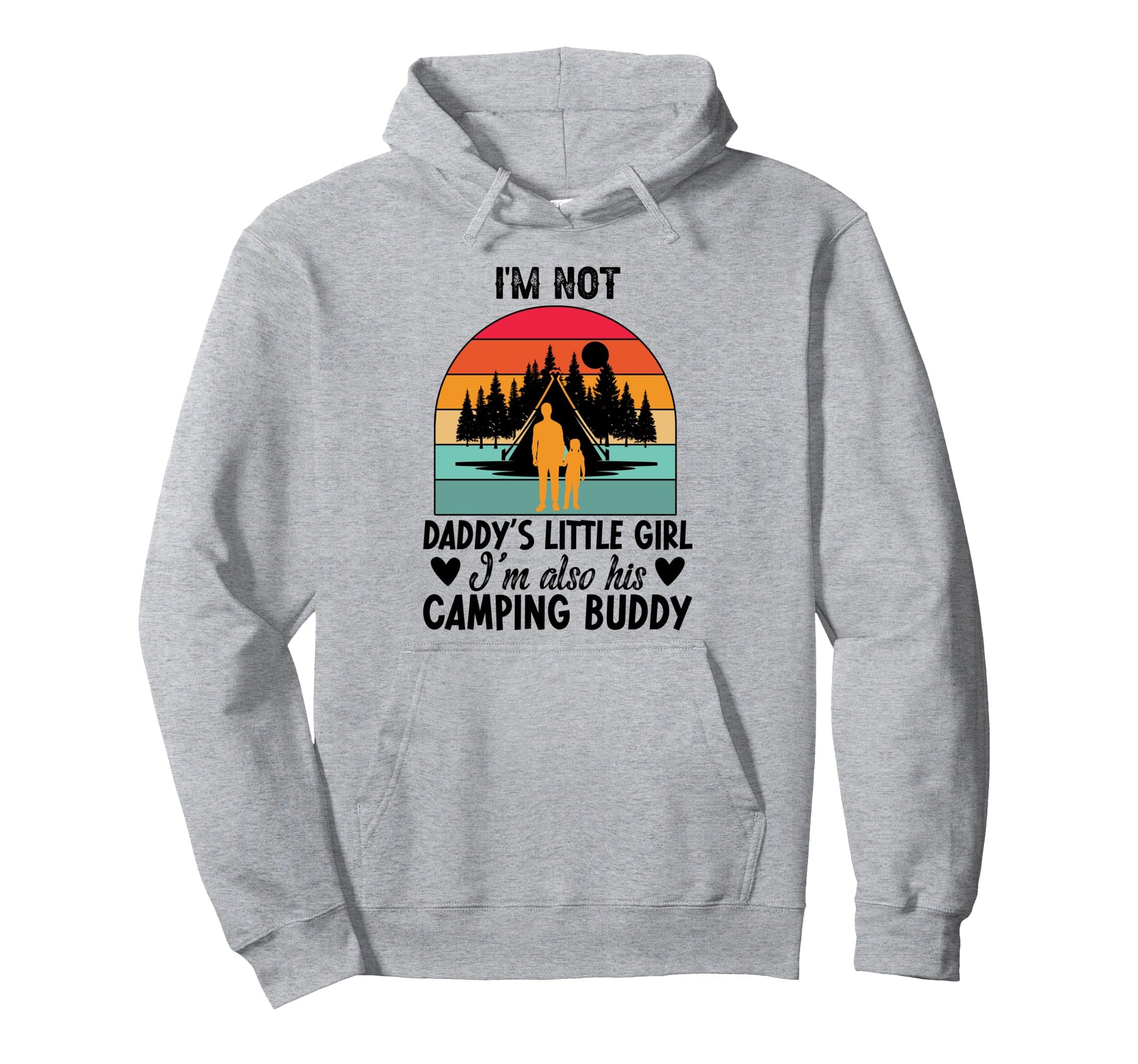 Daddys Little Camping Buddy Daughter Hoodie - Aesthetic Graphic for Adults - T-Shirt, Sweatshirt, Hoodie