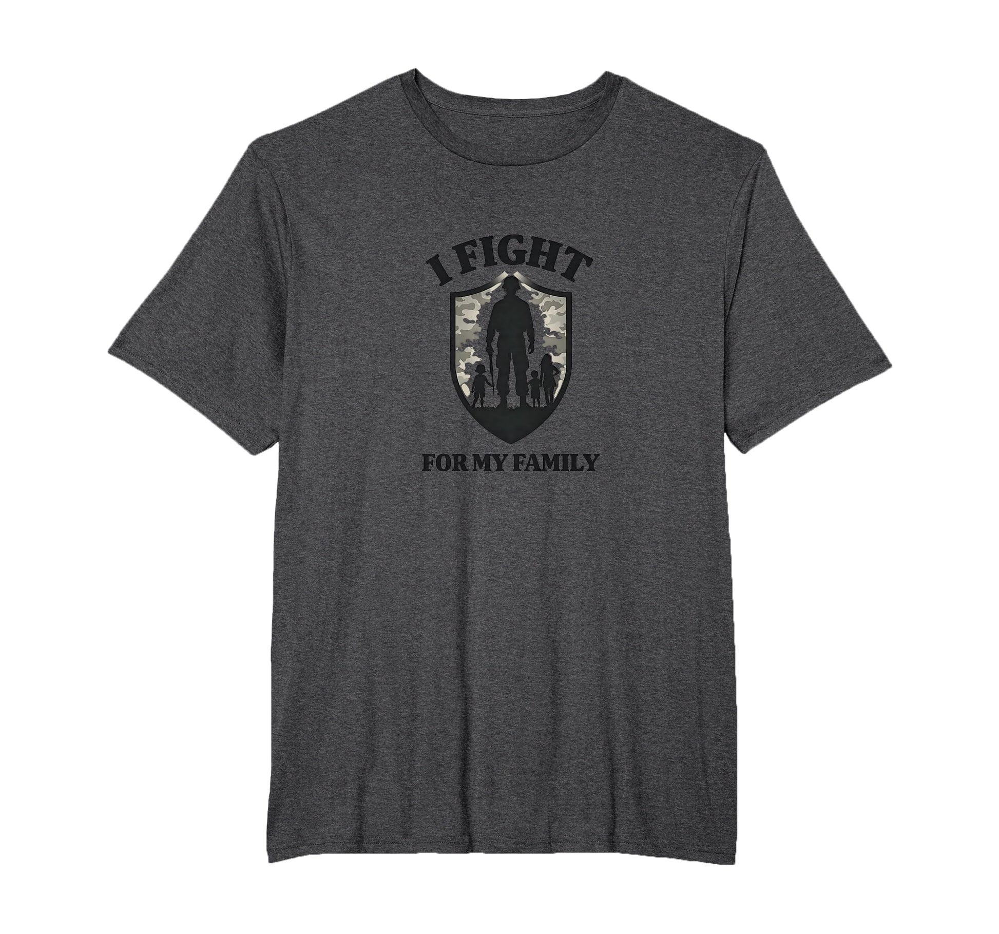 Army Dads I Fight My Family Military Pride T-Shirt - Graphic Print Unisex - T-Shirt, Sweatshirt, Hoodie