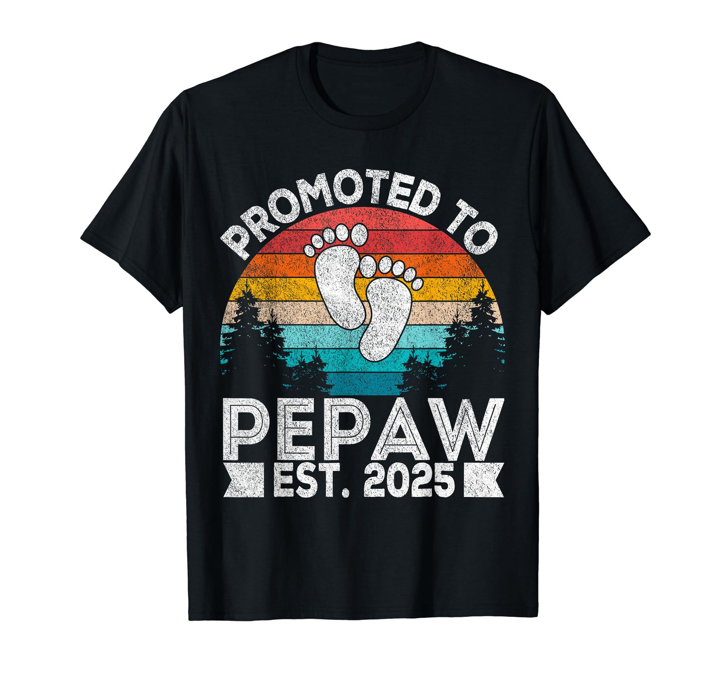 Promoted To Pepaw Est 2025 First T-Shirt - Custom Art Print for Adults - T-Shirt, Sweatshirt, Hoodie