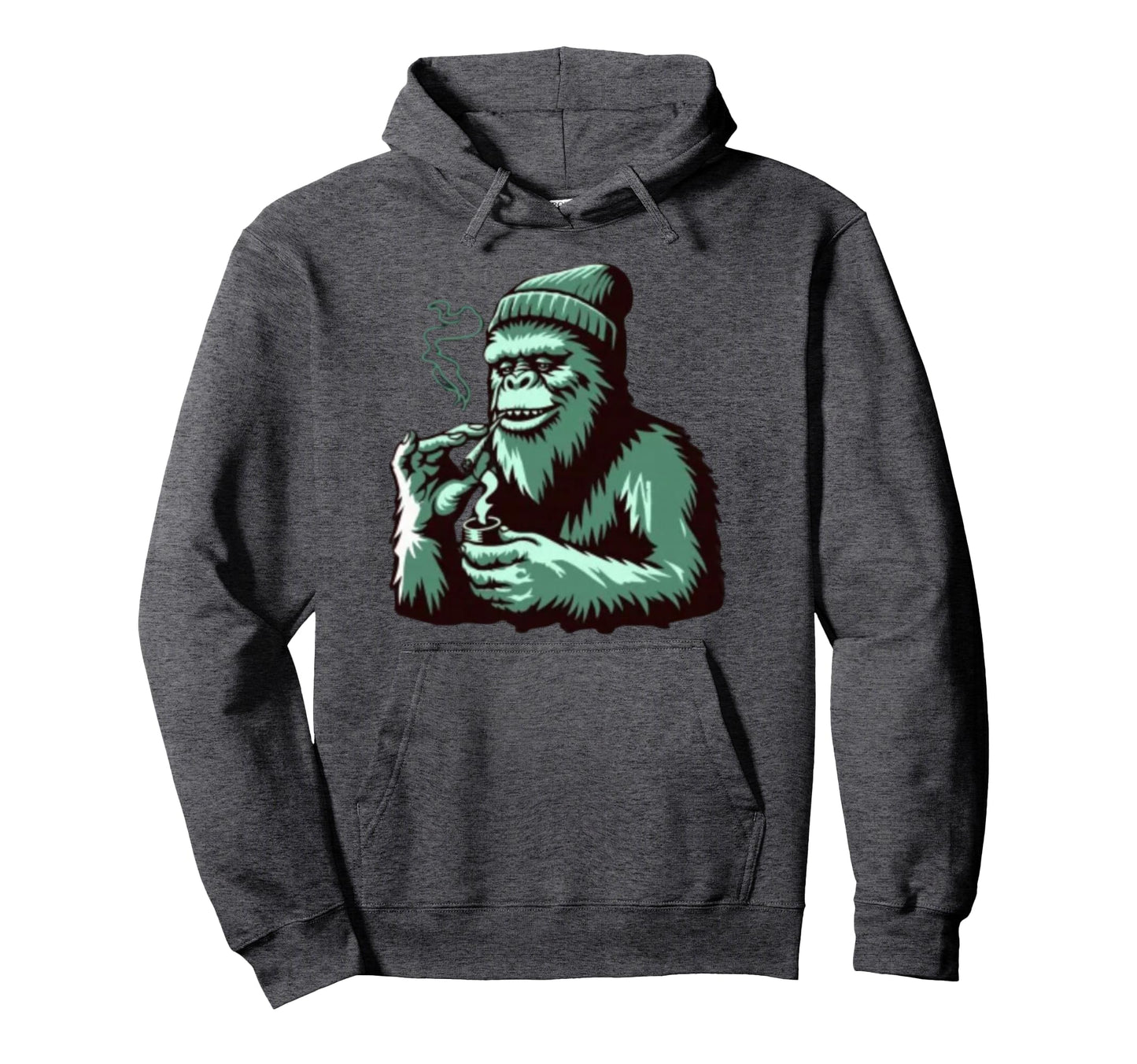 Bigfoot Smoking Weed Hoodie - Streetwear Style Men Women - T-Shirt, Sweatshirt, Hoodie