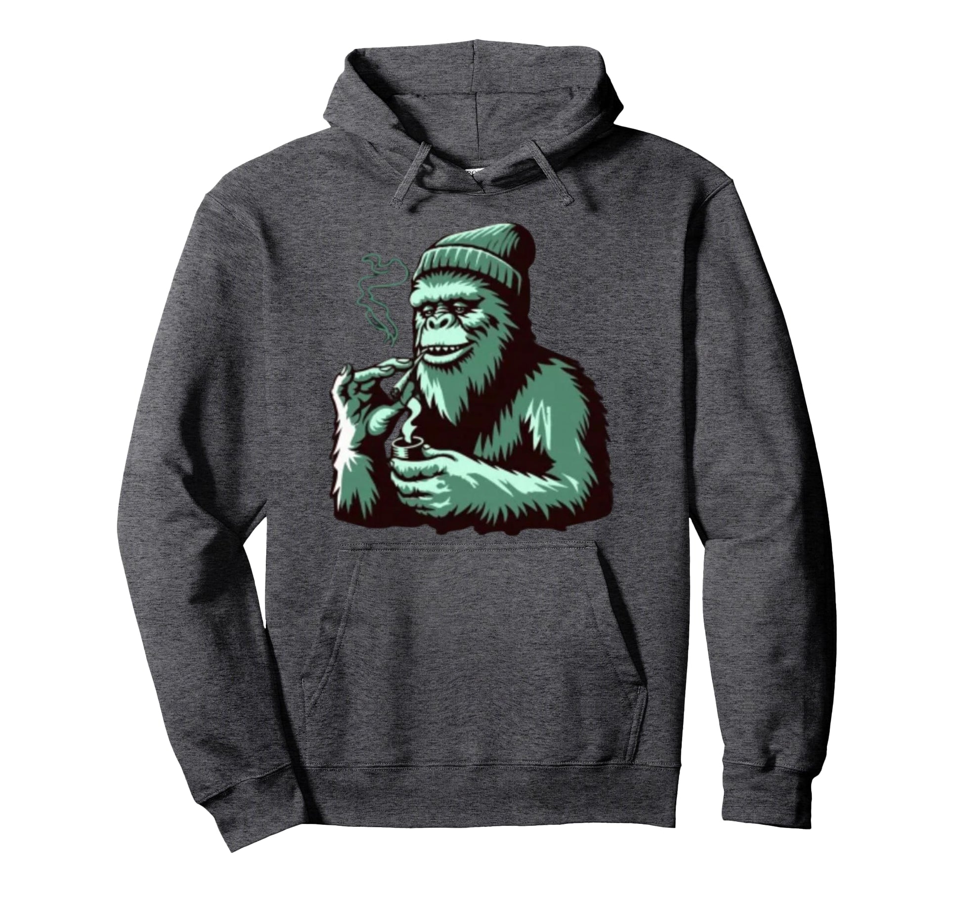 Bigfoot Smoking Weed Hoodie - Streetwear Style Men Women - T-Shirt, Sweatshirt, Hoodie