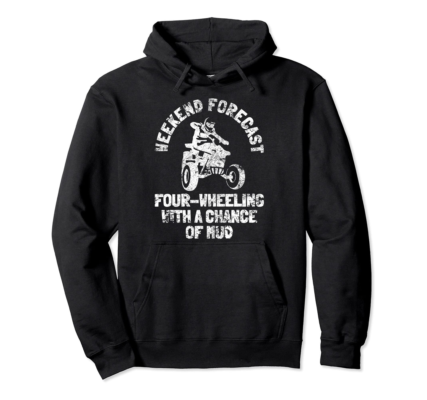 Quad Bike Atv Four Wheeling Funny Hoodie - Unique Graphic for Adults - T-Shirt, Sweatshirt, Hoodie