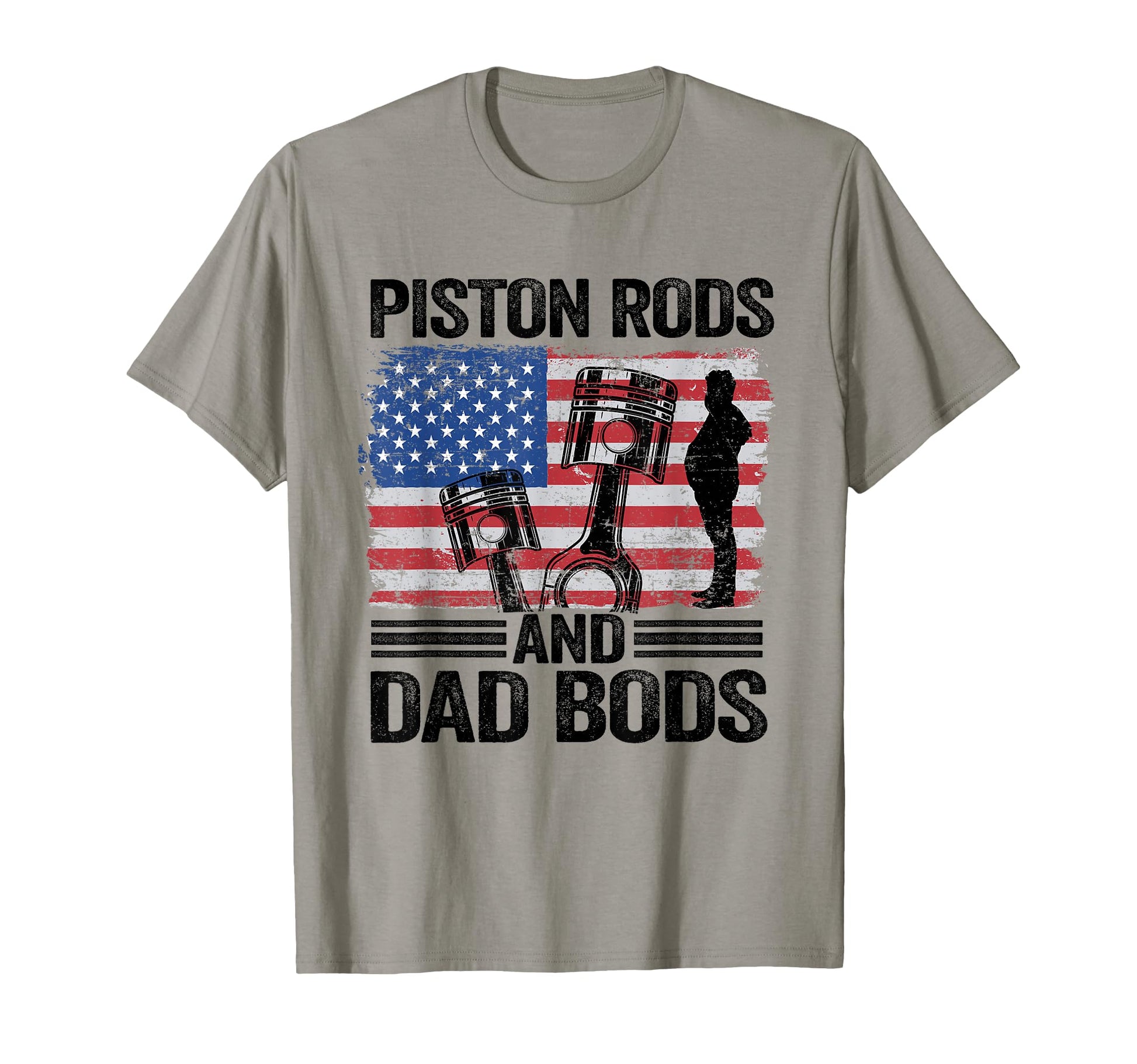 American Flag Mechanic 4Th July Piston T-Shirt - Unique Graphic for Adults - T-Shirt, Sweatshirt, Hoodie