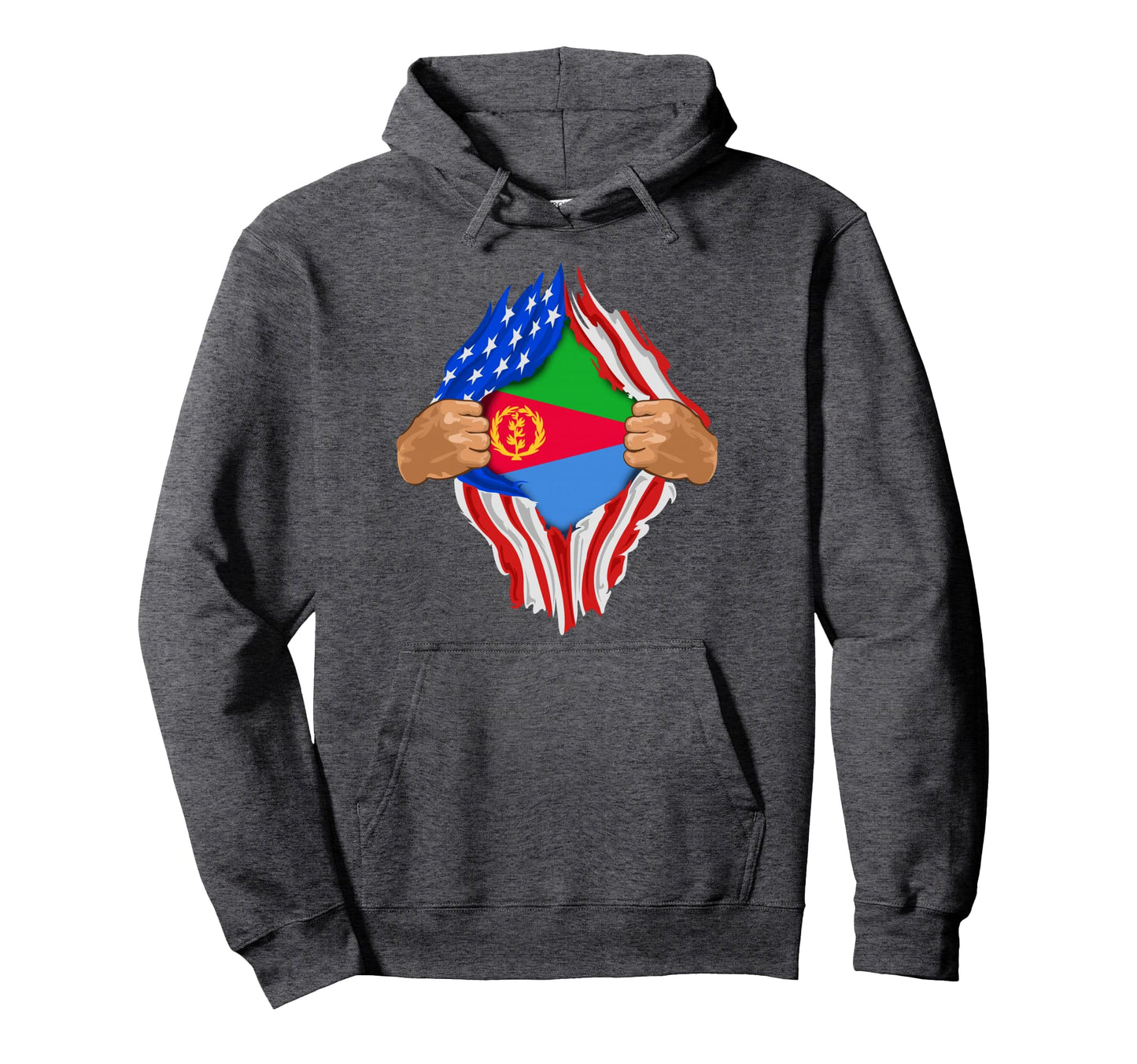Eritrean Blood Inside Me Eritrea Flag Gift Hoodie - Streetwear Style Unisex - T-Shirt, Sweatshirt, Hoodie
