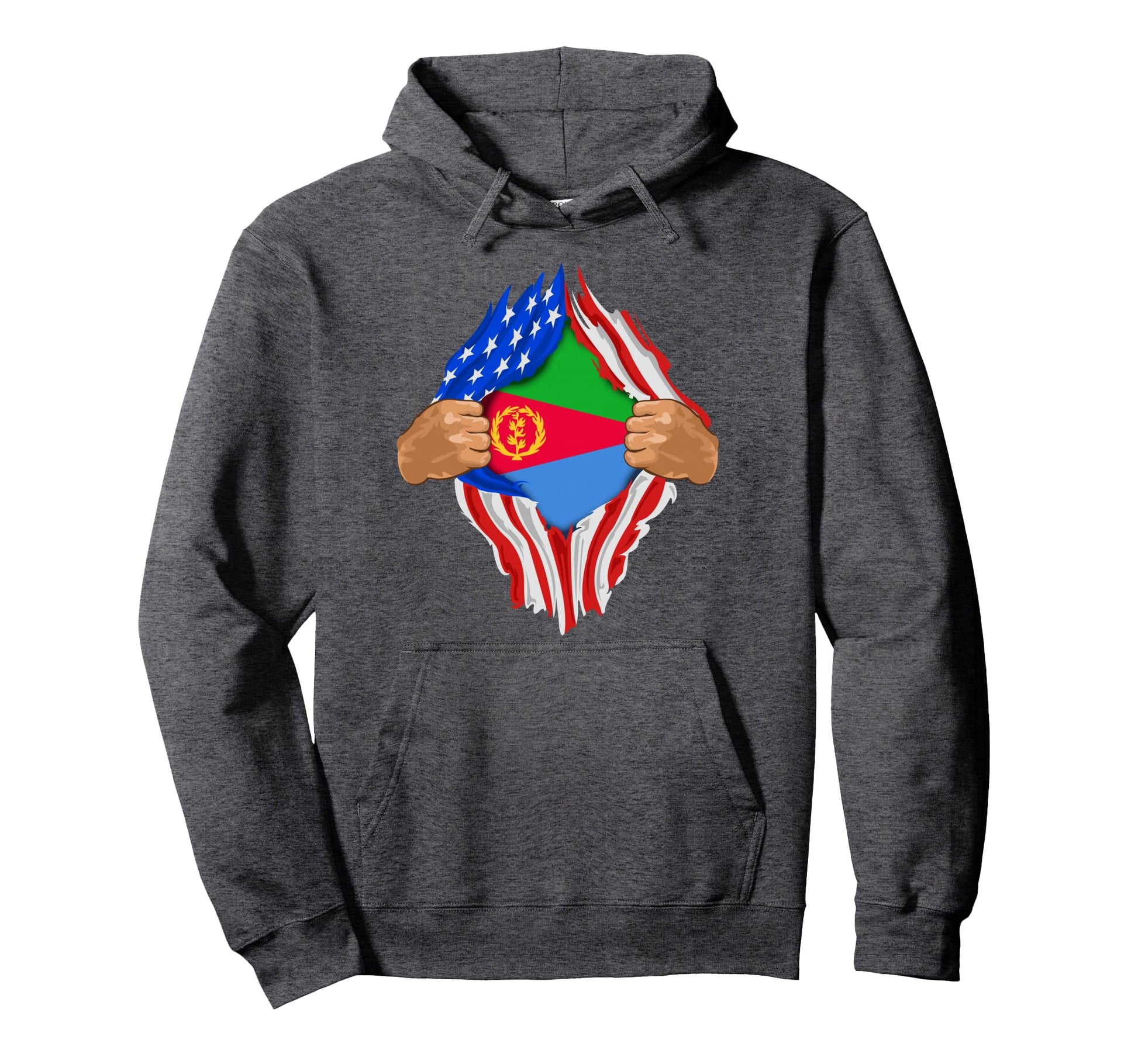 Eritrean Blood Inside Me Eritrea Flag Gift Hoodie - Streetwear Style Unisex - T-Shirt, Sweatshirt, Hoodie