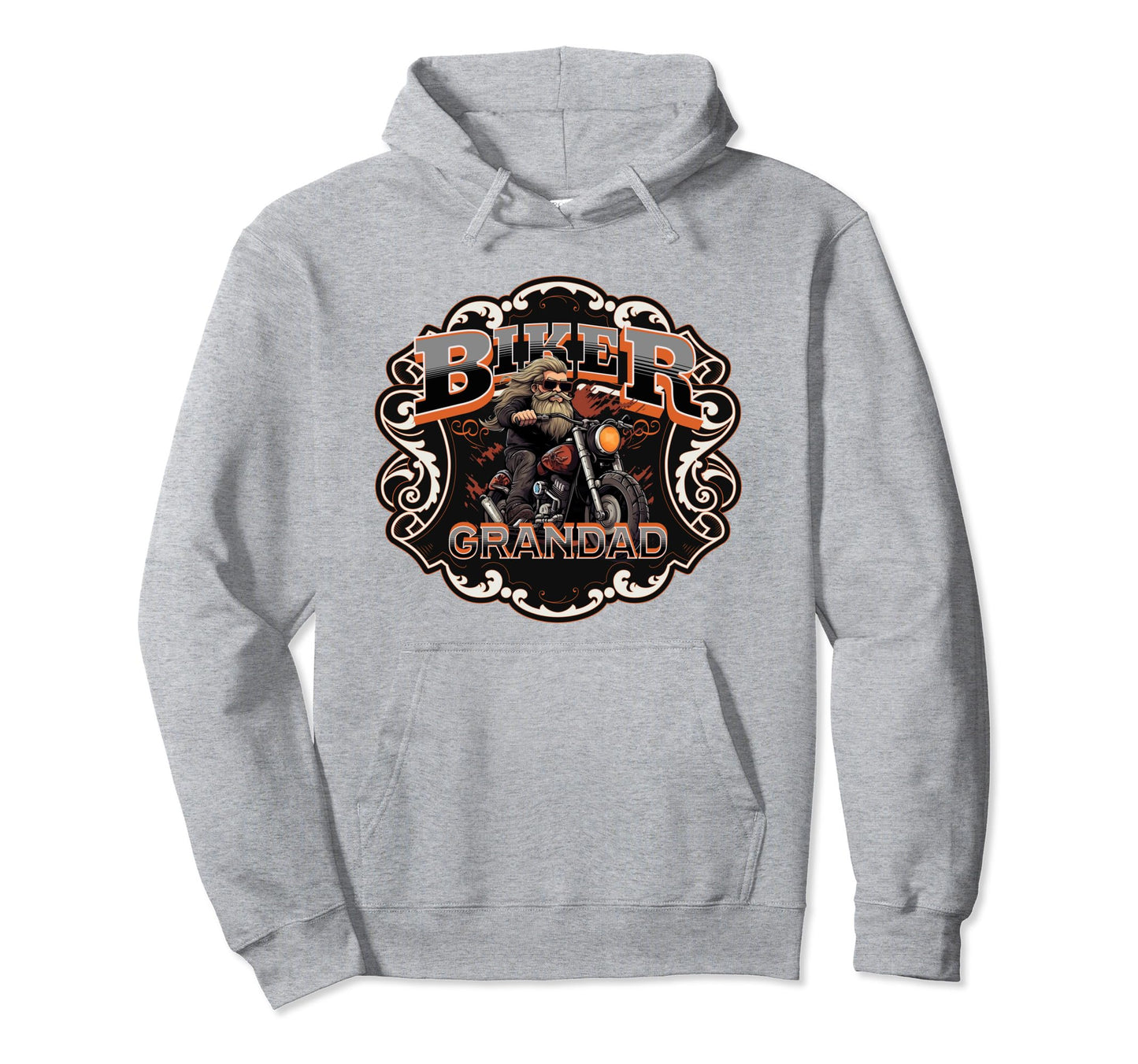 Mens Motorbike Biker Grandpa Motorcycling Hoodie - Graphic Print Unisex - T-Shirt, Sweatshirt, Hoodie