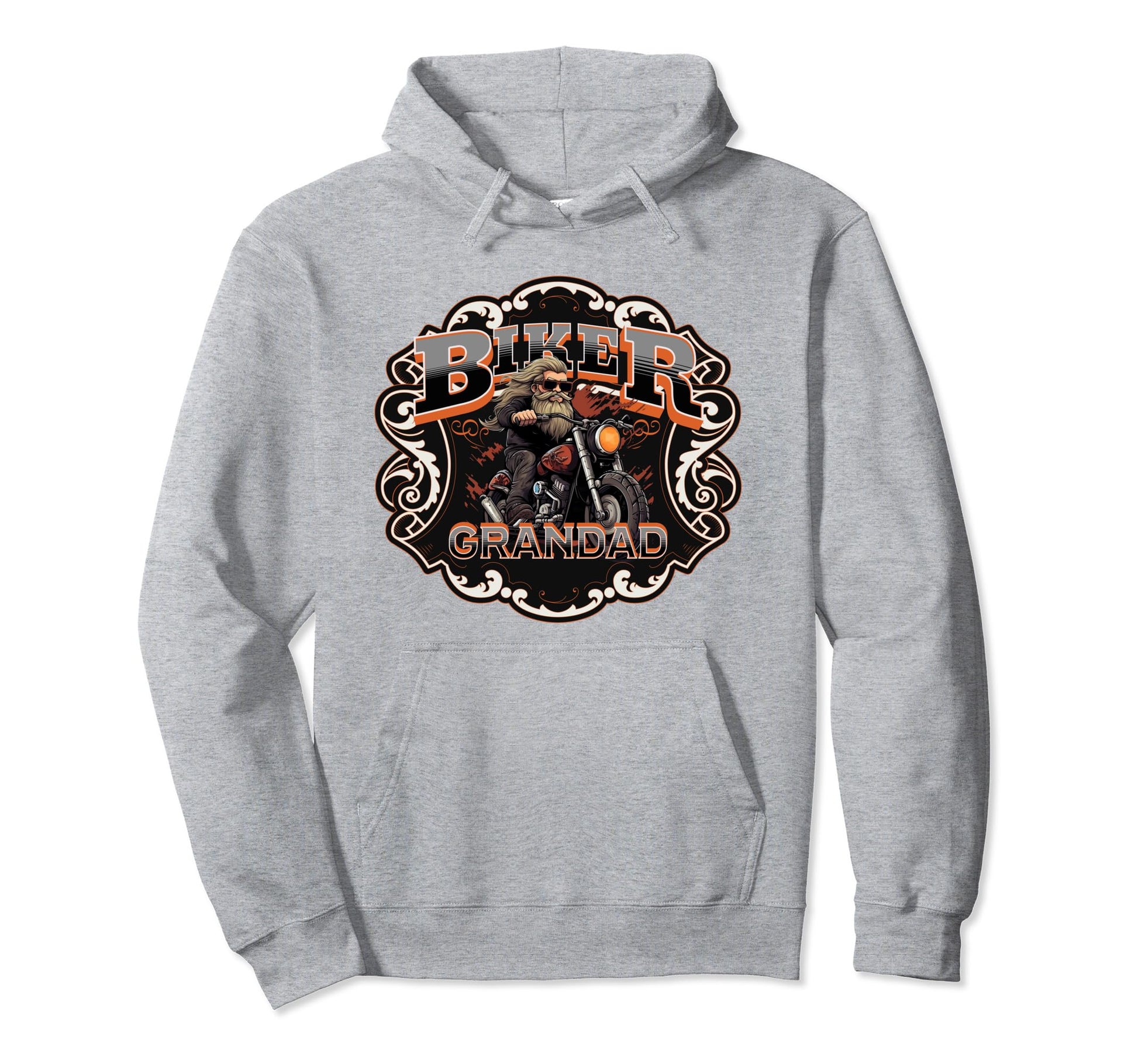 Mens Motorbike Biker Grandpa Motorcycling Hoodie - Graphic Print Unisex - T-Shirt, Sweatshirt, Hoodie