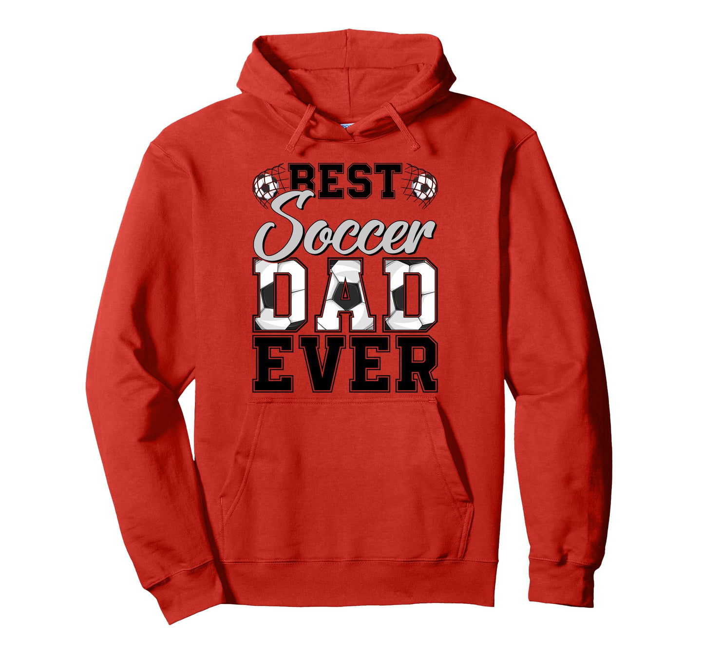Best Soccer Dad Ever Daddy Happy Hoodie - Minimalist Print for Adults - T-Shirt, Sweatshirt, Hoodie