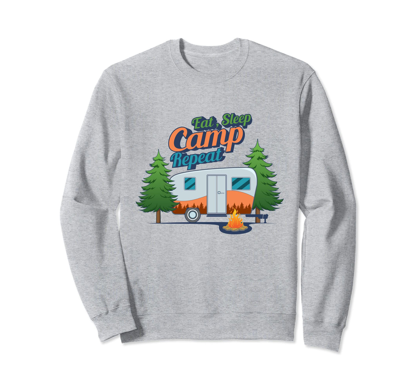 Ironic Camping Wilderness Hiking Sweatshirt - Fun Novelty Design Men Women - T-Shirt, Sweatshirt, Hoodie