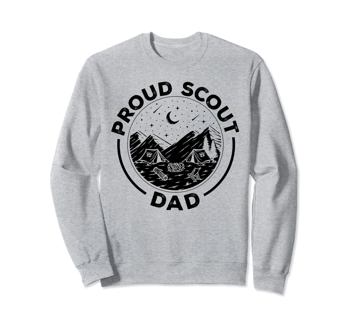 Camping Proud Scout Dad Scouting Sweatshirt - Aesthetic Graphic Men Women - T-Shirt, Sweatshirt, Hoodie