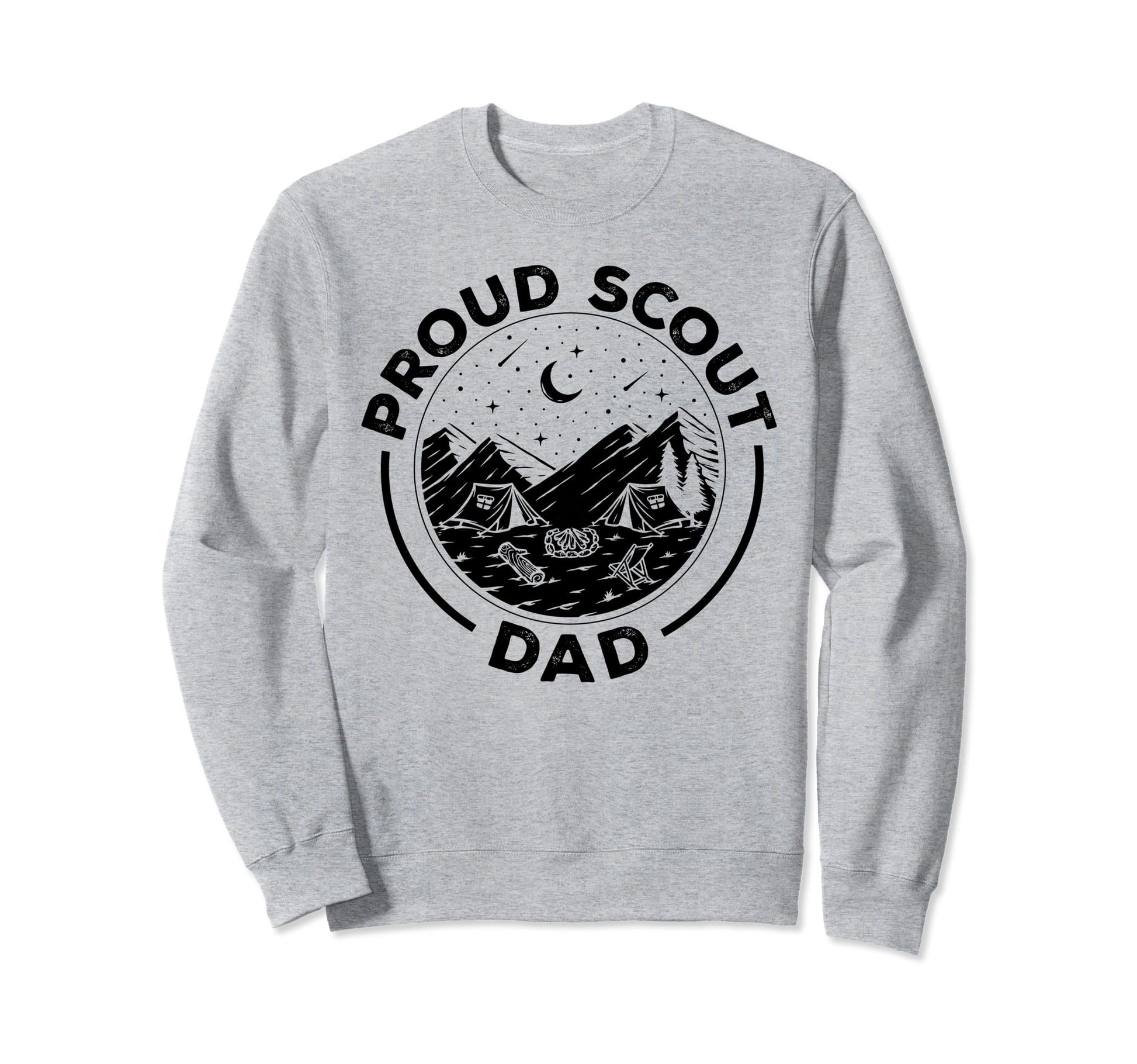 Camping Proud Scout Dad Scouting Sweatshirt - Aesthetic Graphic Men Women - T-Shirt, Sweatshirt, Hoodie