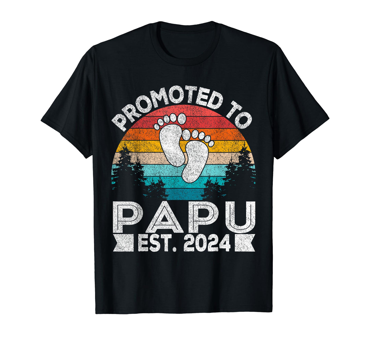 Promoted To Papu Est 2024 Greek Grandpa T-Shirt - Trendy Graphic Men Women - T-Shirt, Sweatshirt, Hoodie