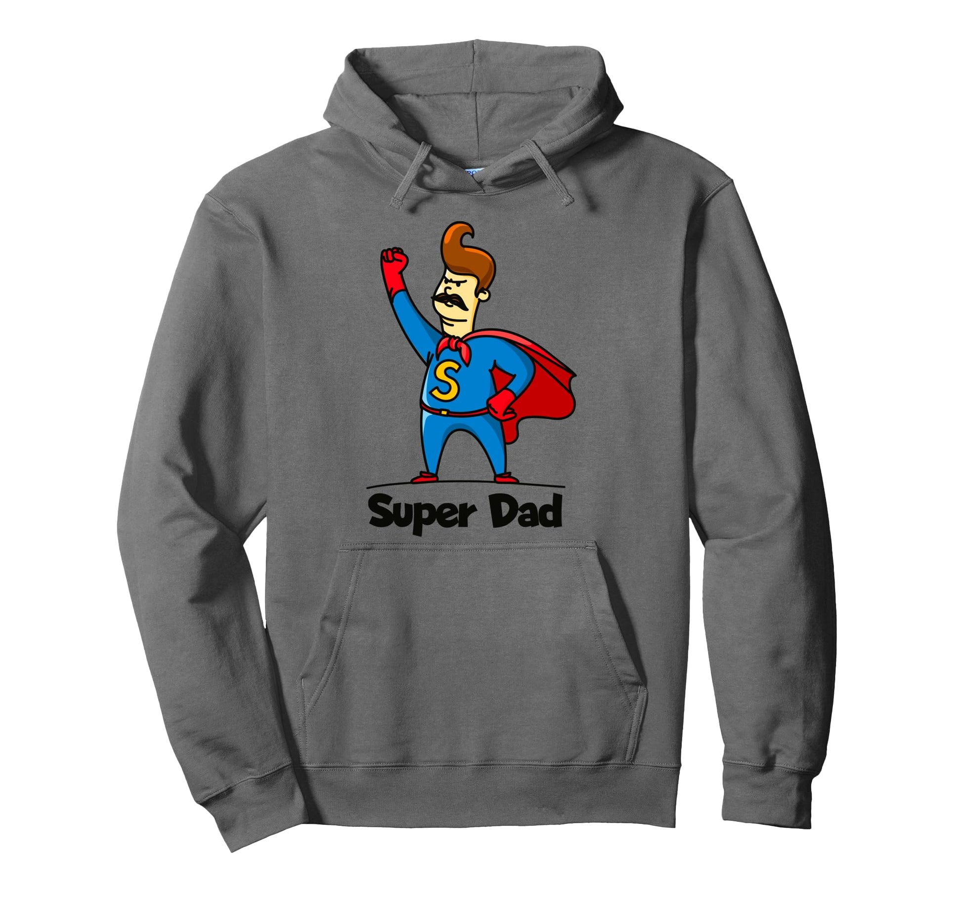 Super Dad Hero Novelty T Shirts Designs Hoodie - Novelty Apparel for Adults - T-Shirt, Sweatshirt, Hoodie