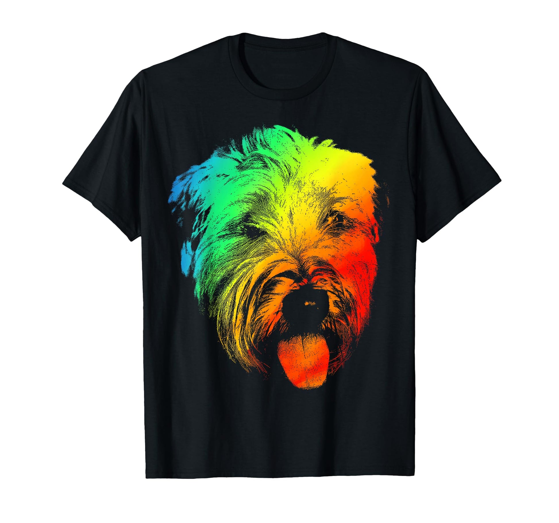 Soft Coated Wheaten Terrier Colorful T-Shirt - Streetwear Style for Adults - T-Shirt, Sweatshirt, Hoodie
