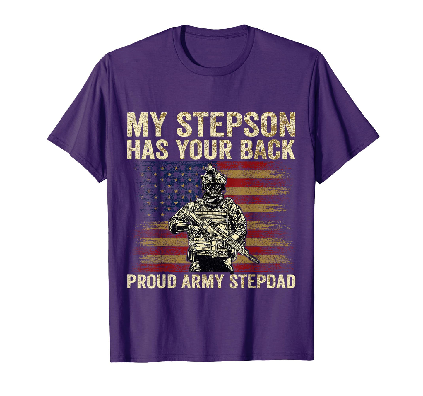 My Stepson Has Your Back Proud T-Shirt - Casual Everyday Wear for Adults - T-Shirt, Sweatshirt, Hoodie
