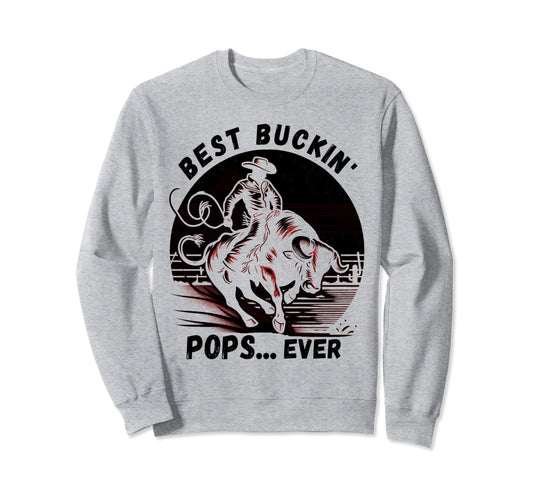 Bullriding Bucking Rodeo Fathers Sweatshirt - Aesthetic Graphic for Adults - T-Shirt, Sweatshirt, Hoodie