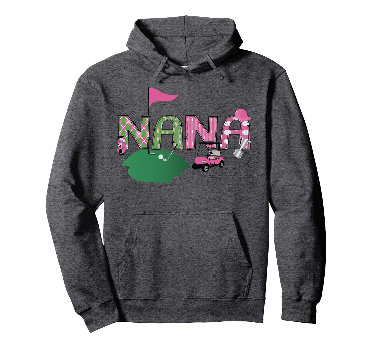 Golf Nana Hole One Golf 1St Birthday Hoodie - Novelty Apparel for Adults - T-Shirt, Sweatshirt, Hoodie