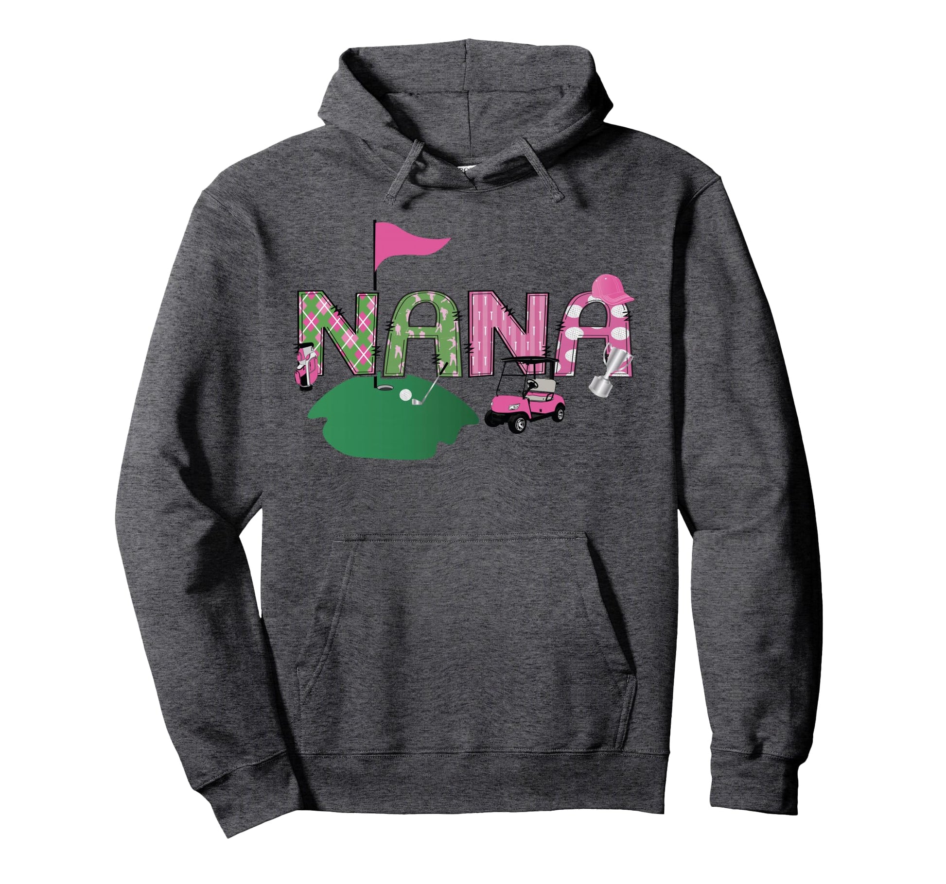 Golf Nana Hole One Golf 1St Birthday Hoodie - Novelty Apparel for Adults - T-Shirt, Sweatshirt, Hoodie