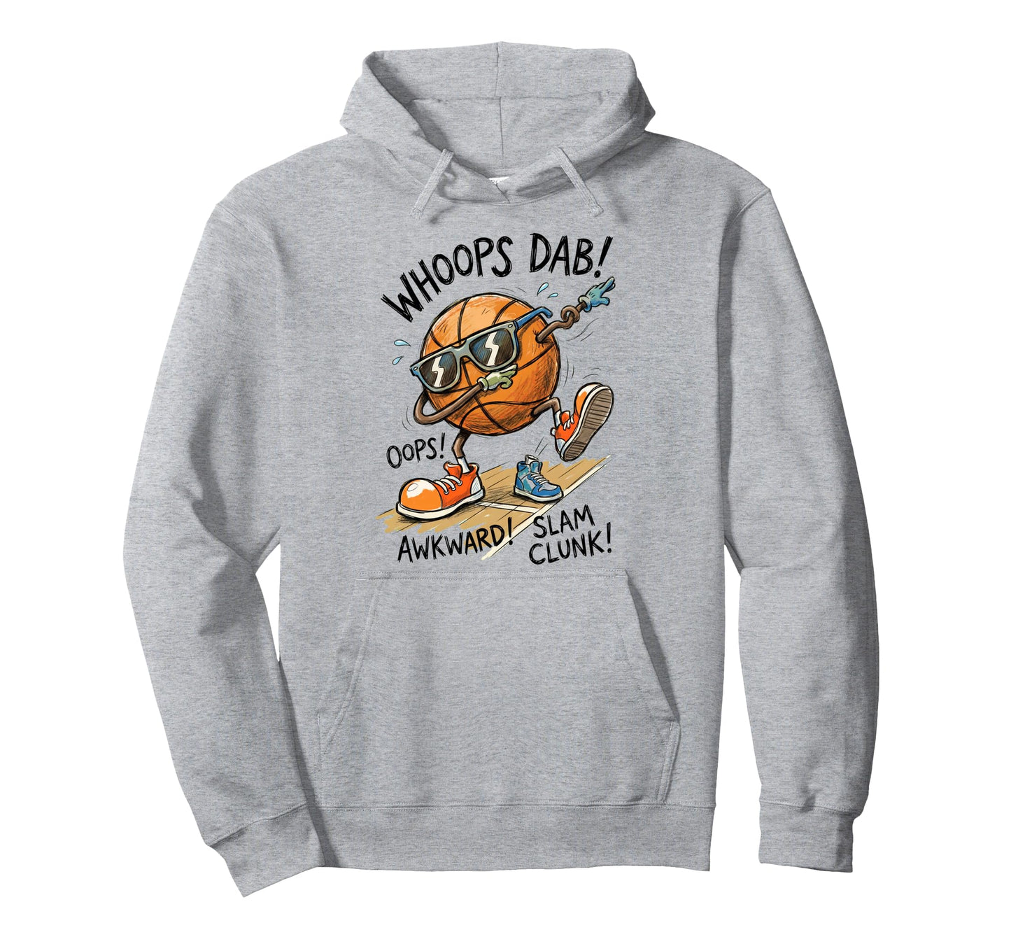 Dabbing Basketball Basketball Player Hoodie - Trendy Graphic for Adults - T-Shirt, Sweatshirt, Hoodie