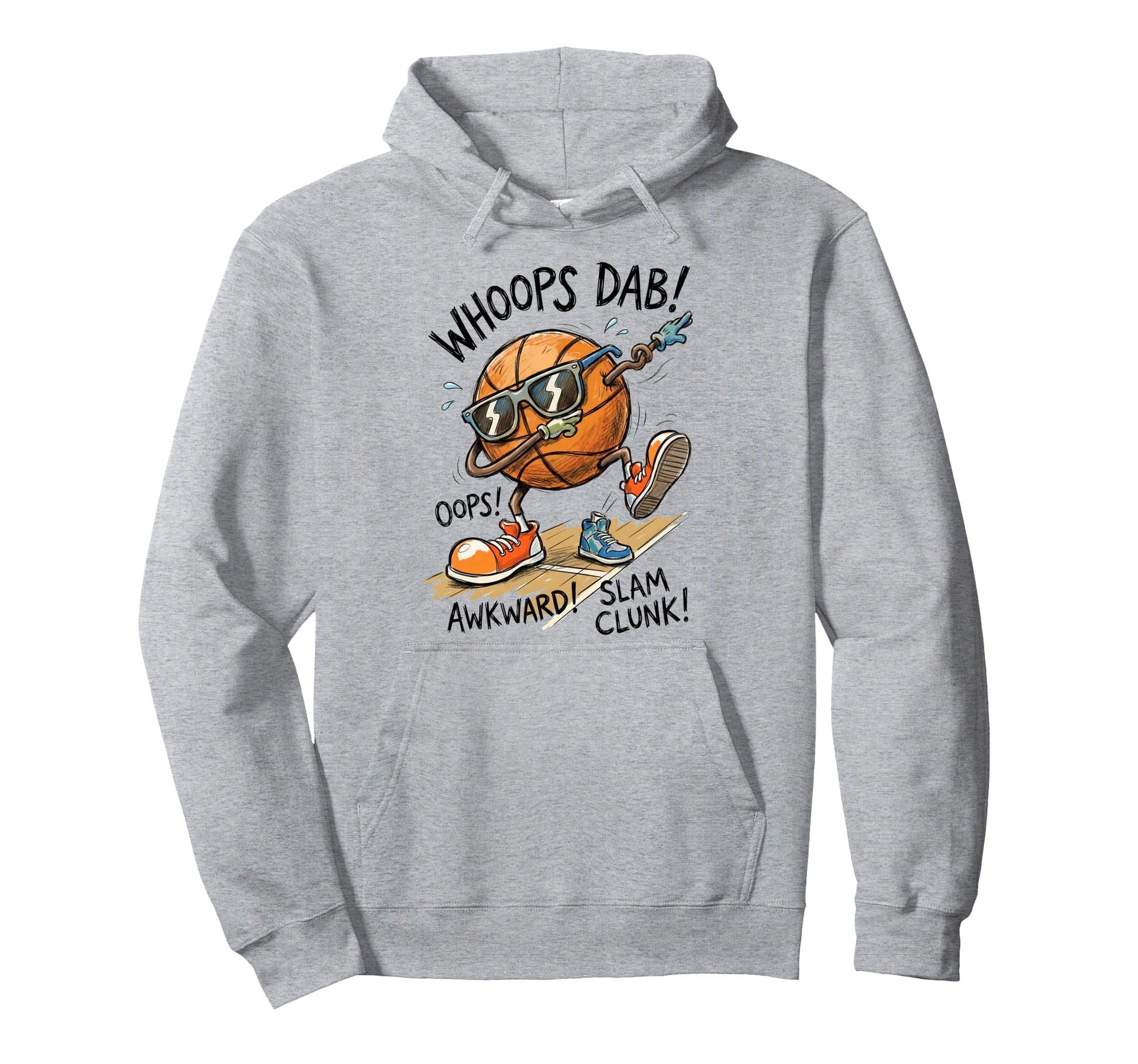 Dabbing Basketball Basketball Player Hoodie - Trendy Graphic for Adults - T-Shirt, Sweatshirt, Hoodie
