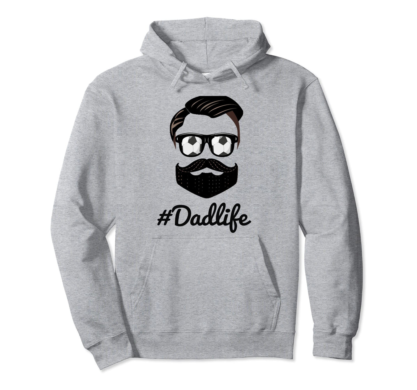 Soccer Dad Life Beard Sunglasses Hoodie - Fun Novelty Design Unisex - T-Shirt, Sweatshirt, Hoodie