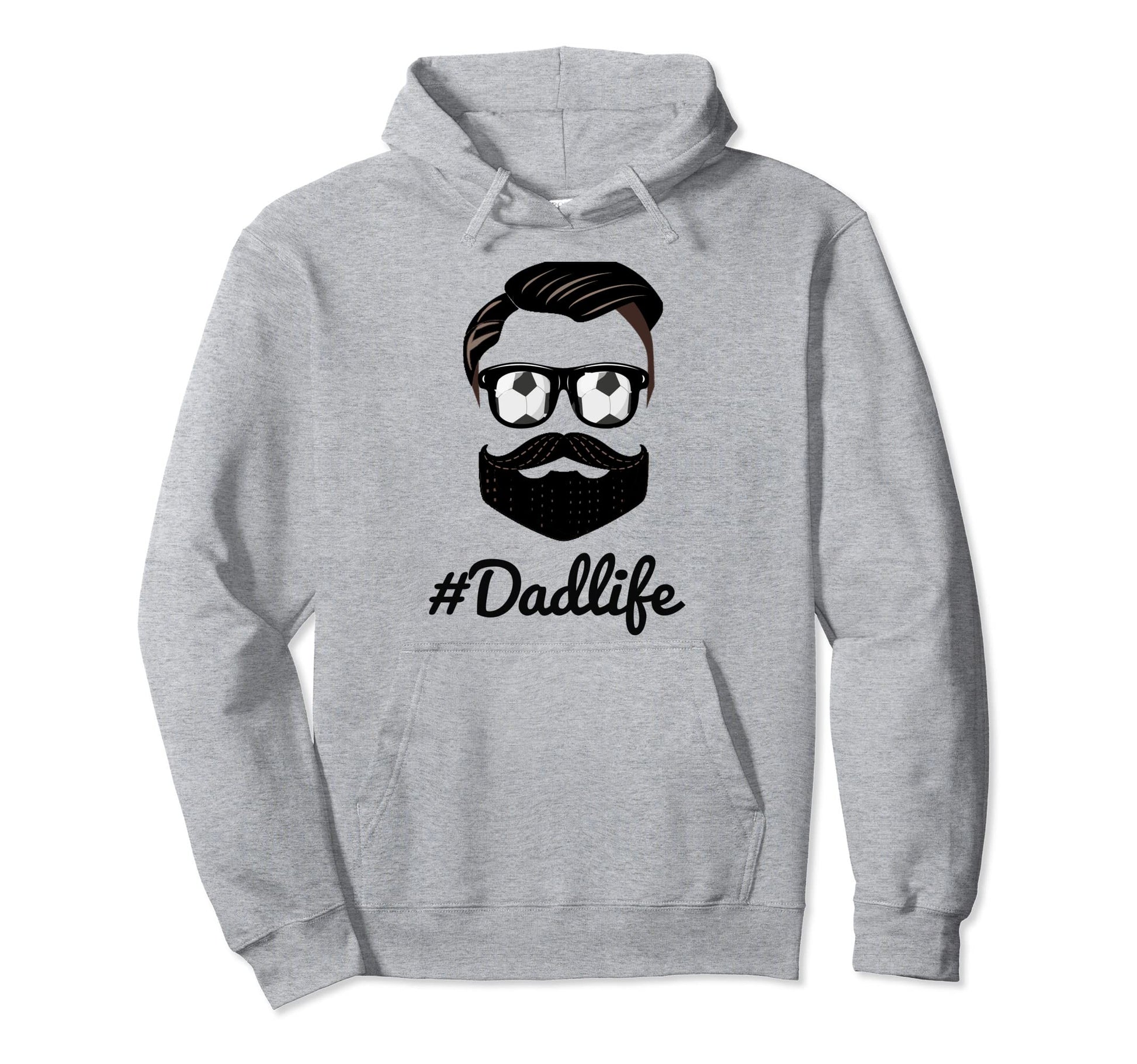 Soccer Dad Life Beard Sunglasses Hoodie - Fun Novelty Design Unisex - T-Shirt, Sweatshirt, Hoodie