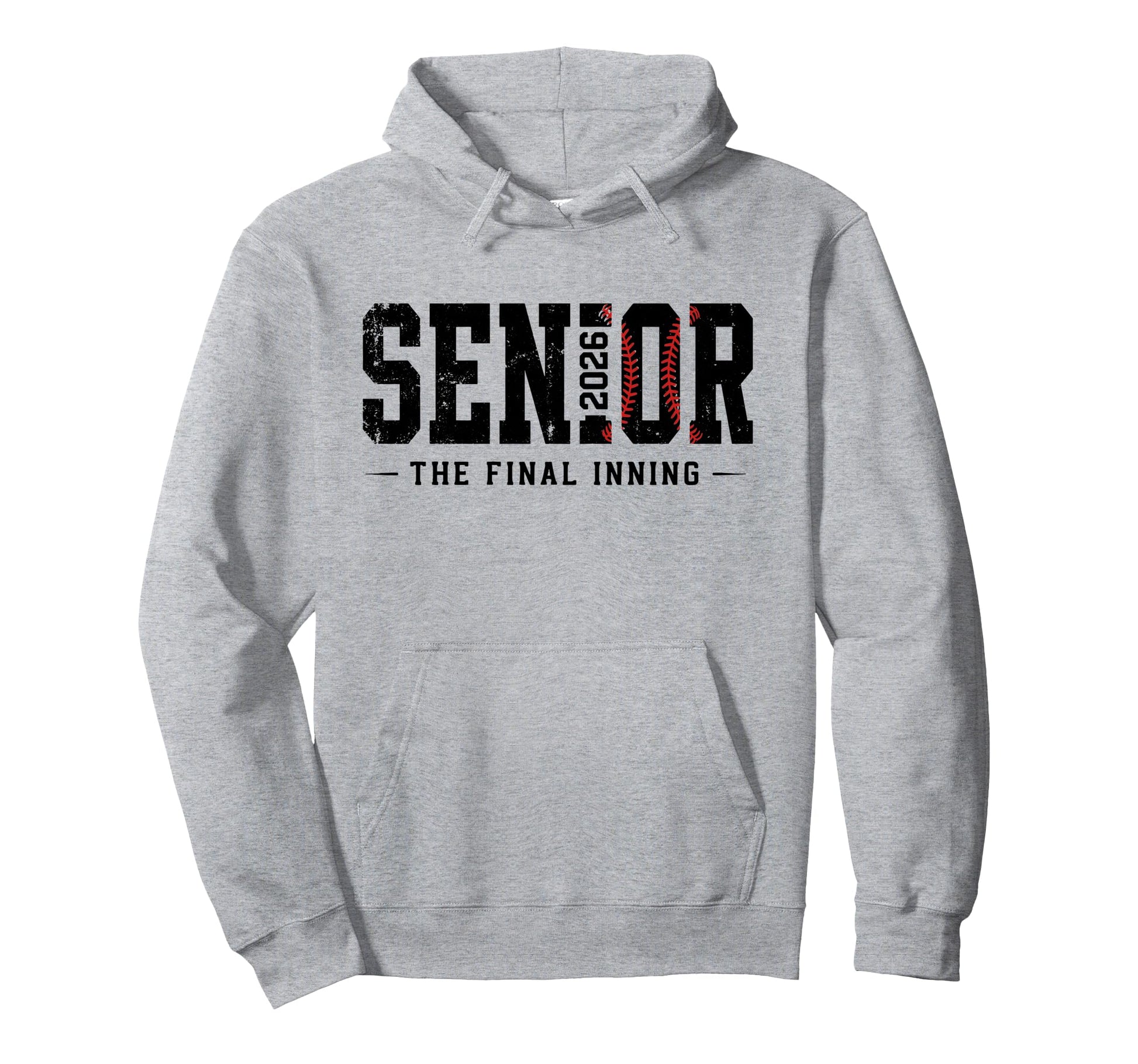 Baseball Senior 2026 Final Inning Senior Hoodie - Graphic Print Men Women - T-Shirt, Sweatshirt, Hoodie