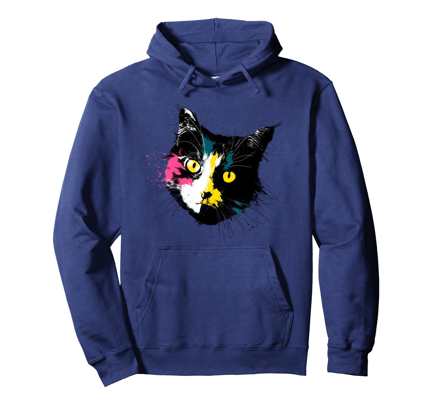 Cat Lover Pop Art Feline Friends Hoodie - Custom Art Print Men Women - T-Shirt, Sweatshirt, Hoodie