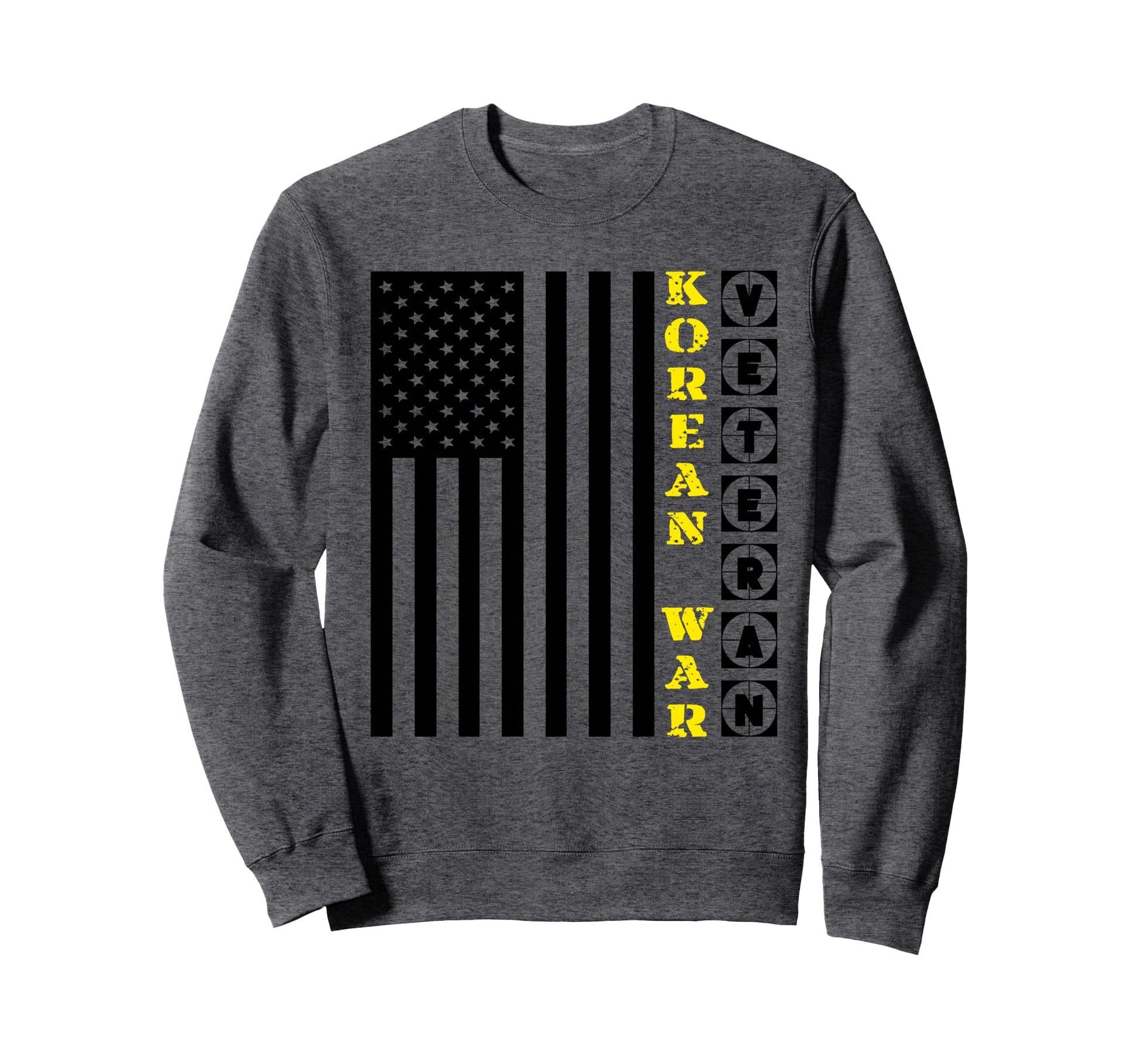 Korean War Veteran American Flag Sweatshirt - Aesthetic Graphic Unisex - T-Shirt, Sweatshirt, Hoodie
