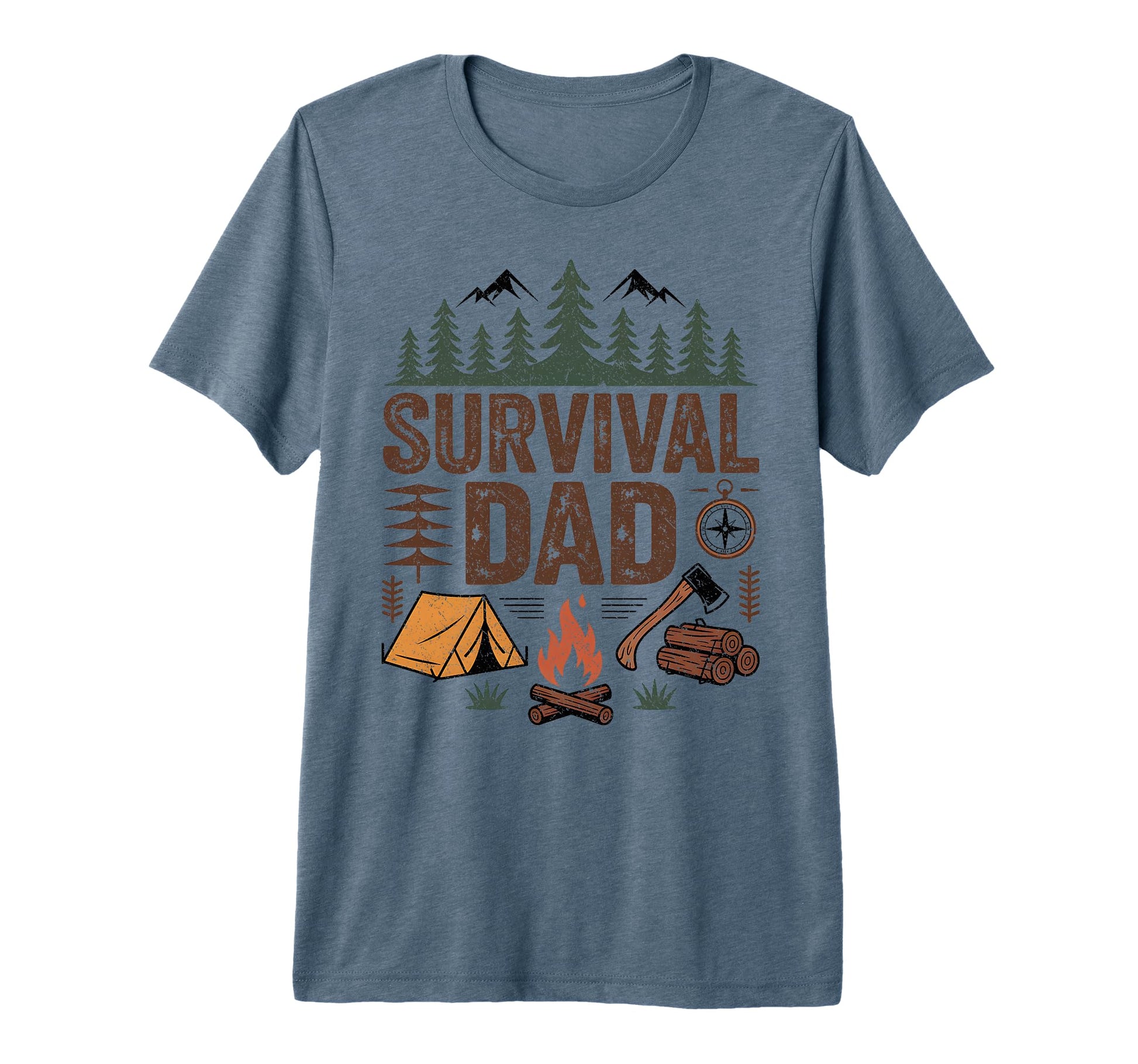Mens Bushcraft Camping Outdoor Survival T-Shirt - Custom Art Print Unisex - T-Shirt, Sweatshirt, Hoodie