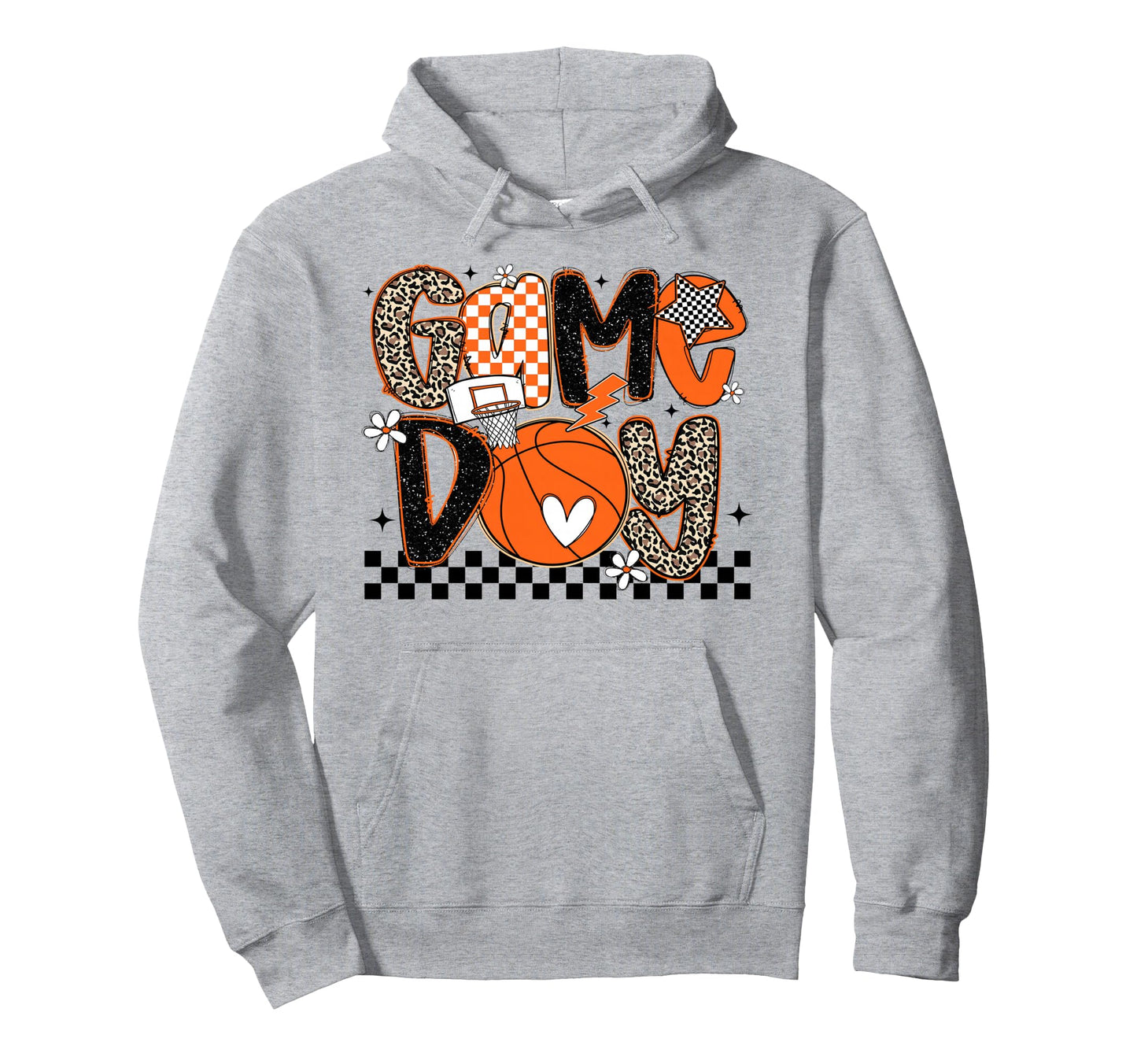 Game Day Basketball Game Day Hoodie - Custom Art Print Men Women - T-Shirt, Sweatshirt, Hoodie