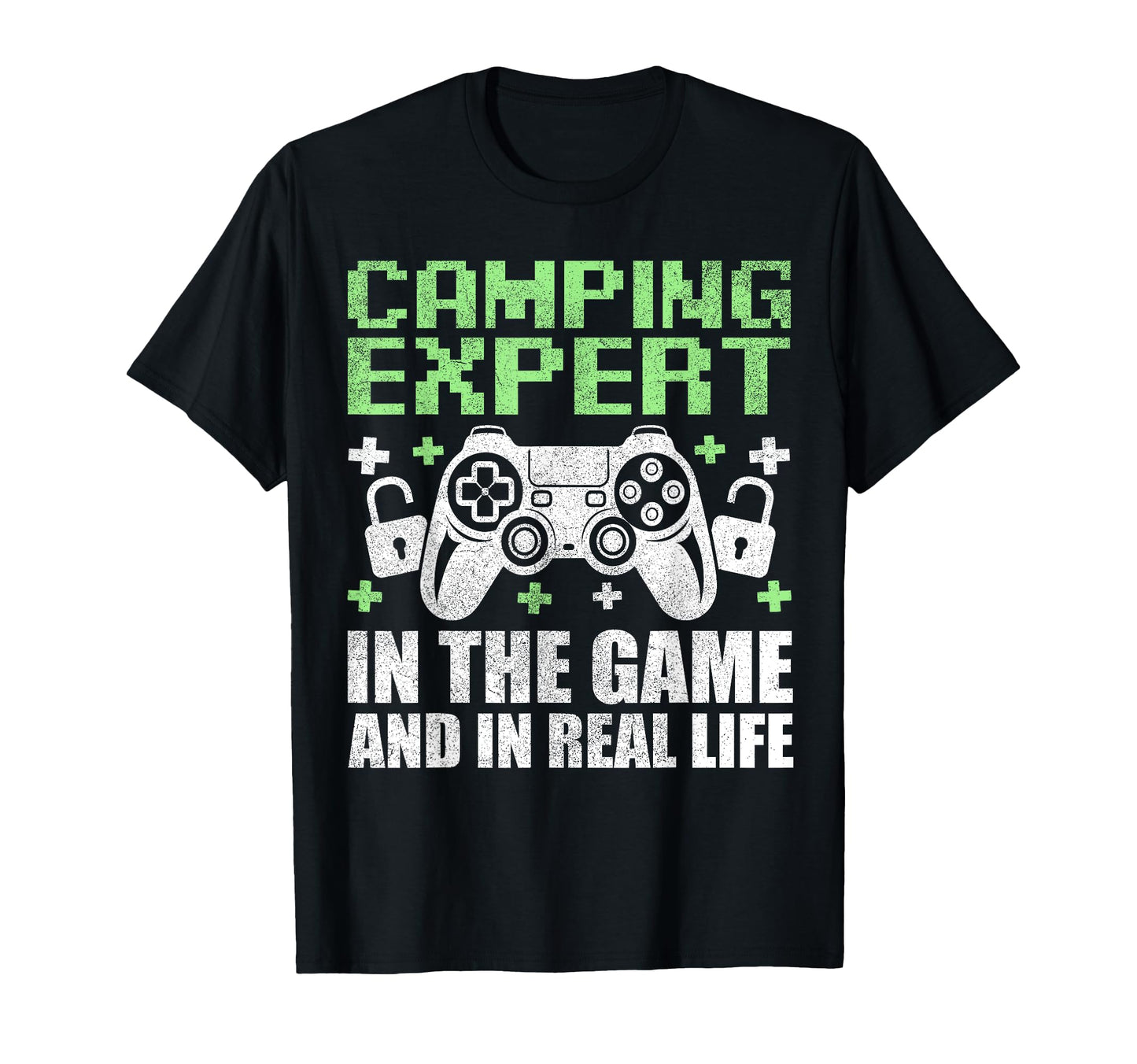 Gamer Dad Fathers Day Camping Expert T-Shirt - Custom Art Print for Adults - T-Shirt, Sweatshirt, Hoodie