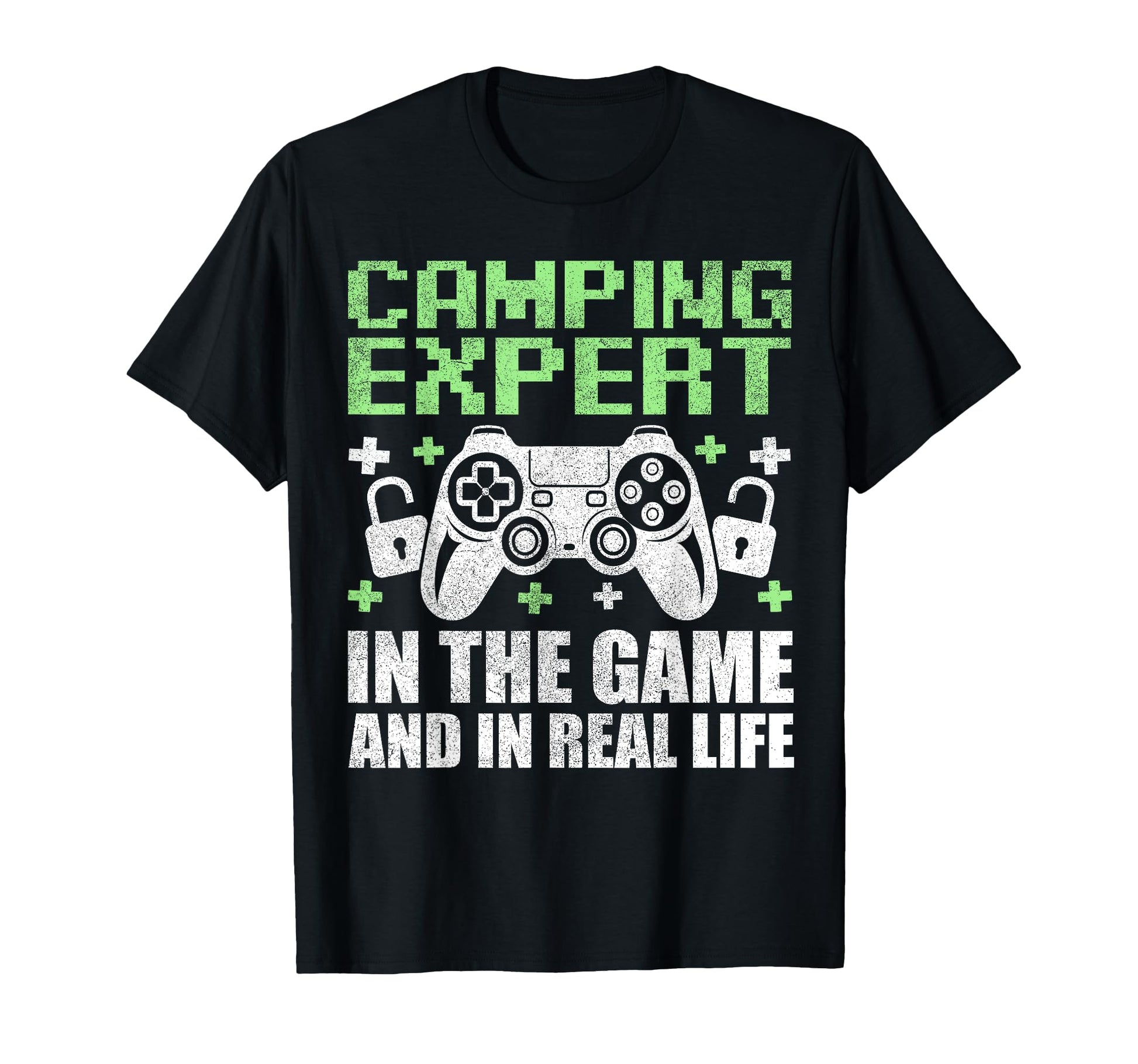 Gamer Dad Fathers Day Camping Expert T-Shirt - Custom Art Print for Adults - T-Shirt, Sweatshirt, Hoodie
