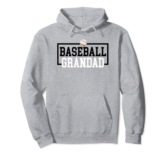 Baseball Grandad Baseball Dad Baseball Hoodie - Graphic Print Unisex - T-Shirt, Sweatshirt, Hoodie