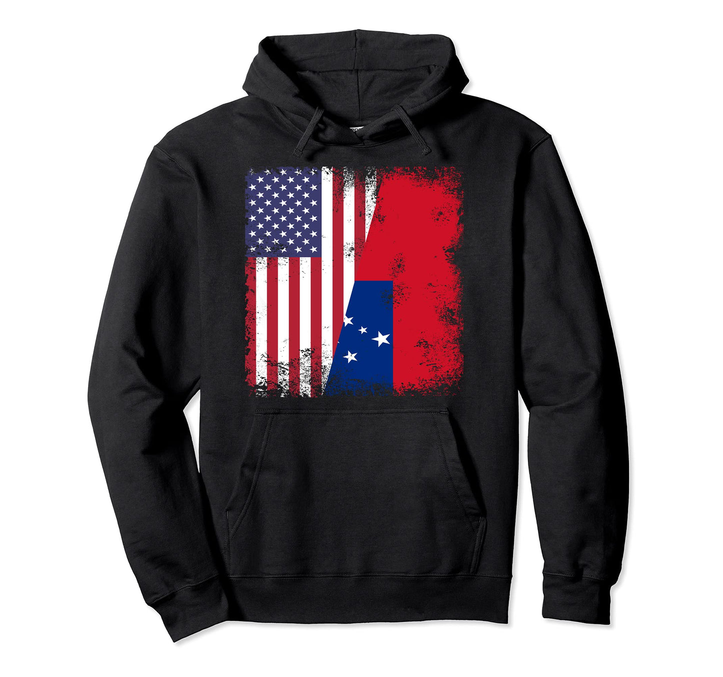 Half Samoan Flag Samoa Usa Gift Hoodie - Novelty Apparel Men Women - T-Shirt, Sweatshirt, Hoodie