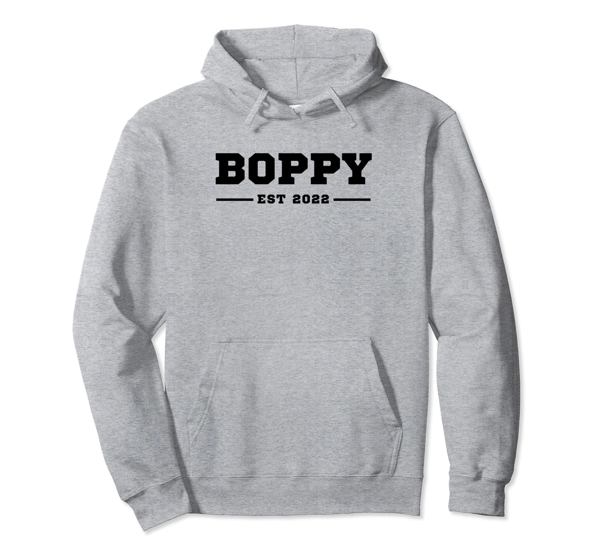 Funny Grandpa Soon To Be Boppy Est 2022 Hoodie - Graphic Print Men Women - T-Shirt, Sweatshirt, Hoodie