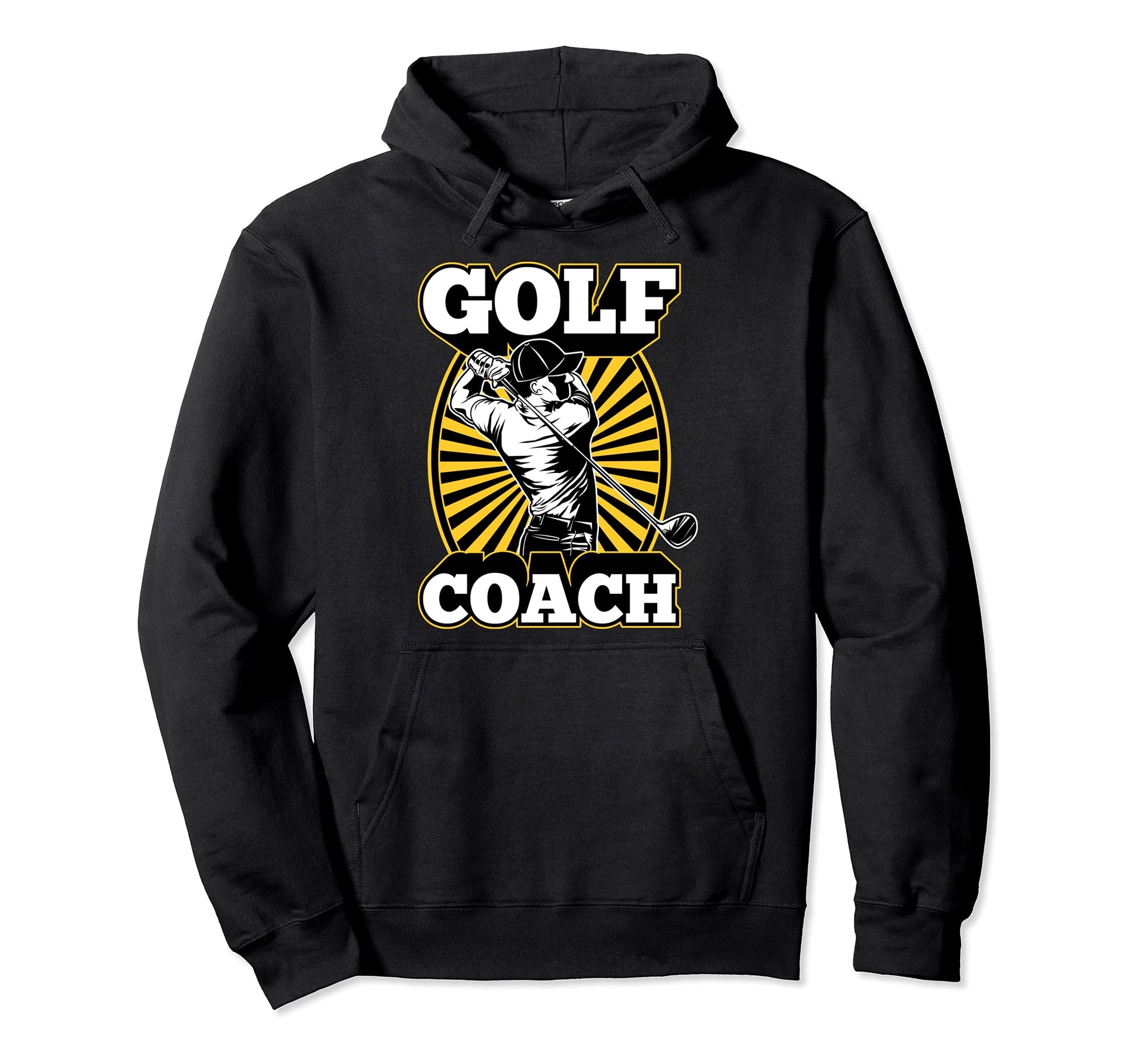 Golf Coach Club Swing Tournament Hoodie - Fun Novelty Design Men Women - T-Shirt, Sweatshirt, Hoodie
