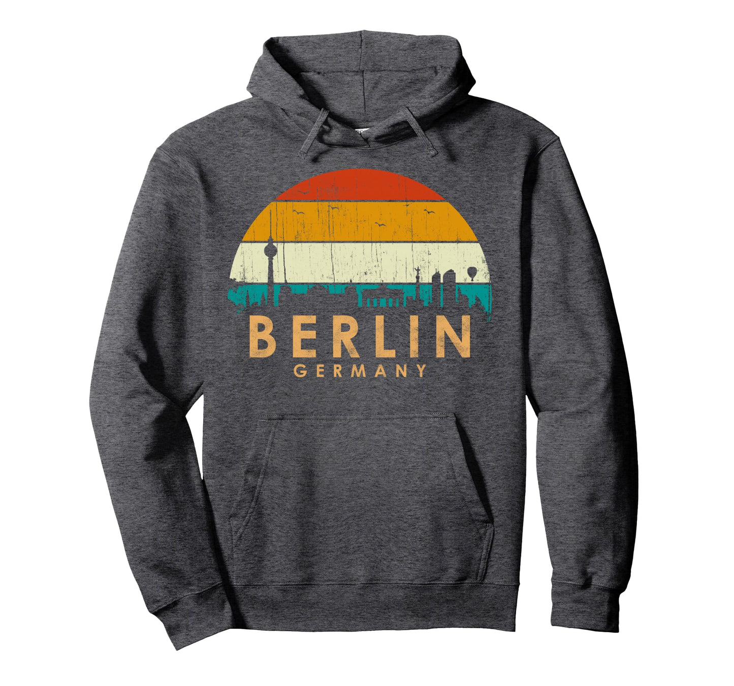 Landscape Sunset Capital Berlin Germany Hoodie - Graphic Print Men Women - T-Shirt, Sweatshirt, Hoodie