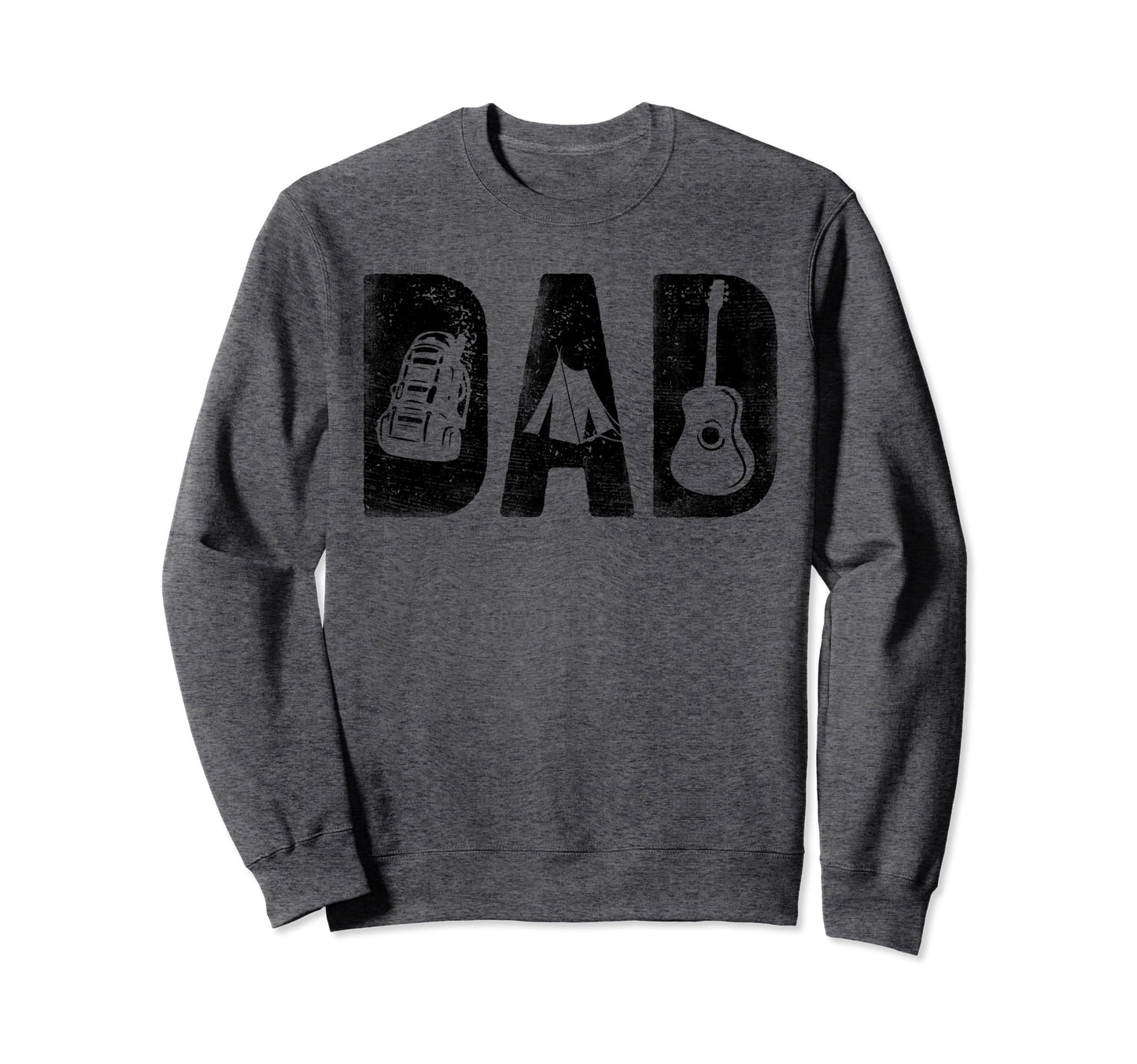 Camping Dad Birthday Bold Font Sweatshirt - Novelty Apparel for Adults - T-Shirt, Sweatshirt, Hoodie