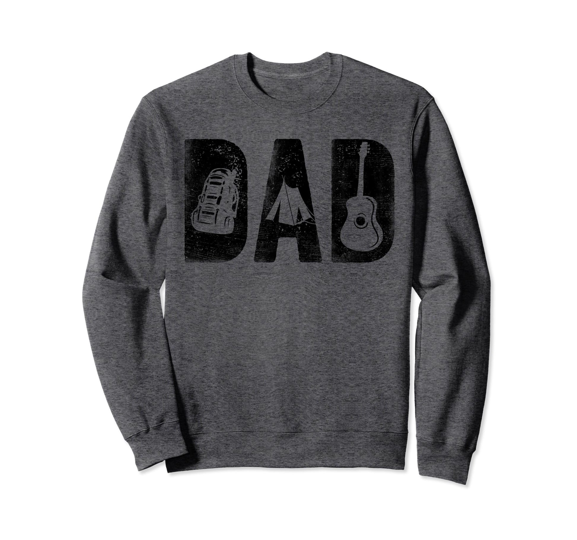 Camping Dad Birthday Bold Font Sweatshirt - Novelty Apparel for Adults - T-Shirt, Sweatshirt, Hoodie