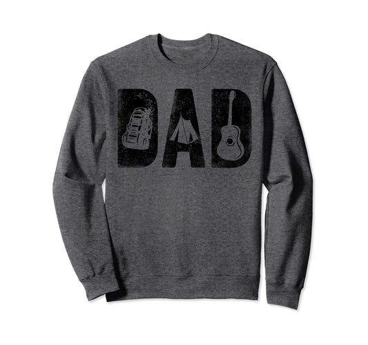 Camping Dad Birthday Bold Font Sweatshirt - Novelty Apparel for Adults - T-Shirt, Sweatshirt, Hoodie