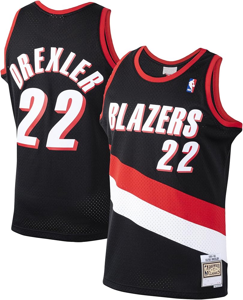 Clyde Drexler Portland Trailblazers Jersey basketball jersey product view 1