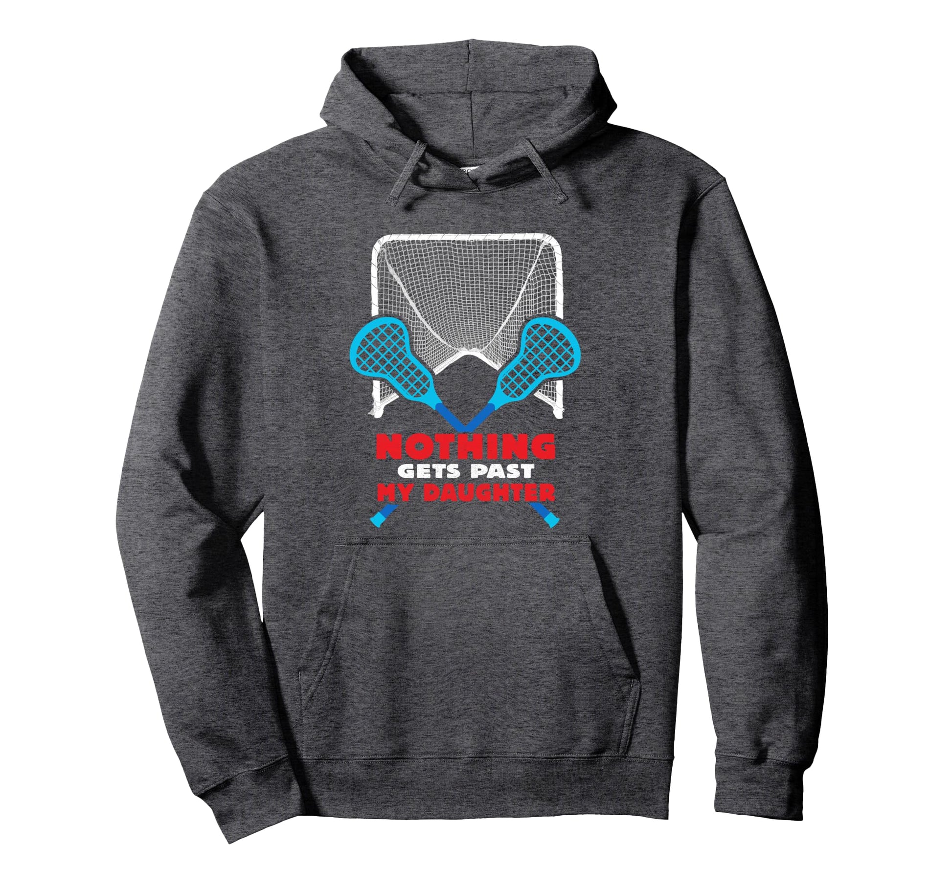 Lacrosse Goalie Mother Dad Daughter Hoodie - Aesthetic Graphic for Adults - T-Shirt, Sweatshirt, Hoodie