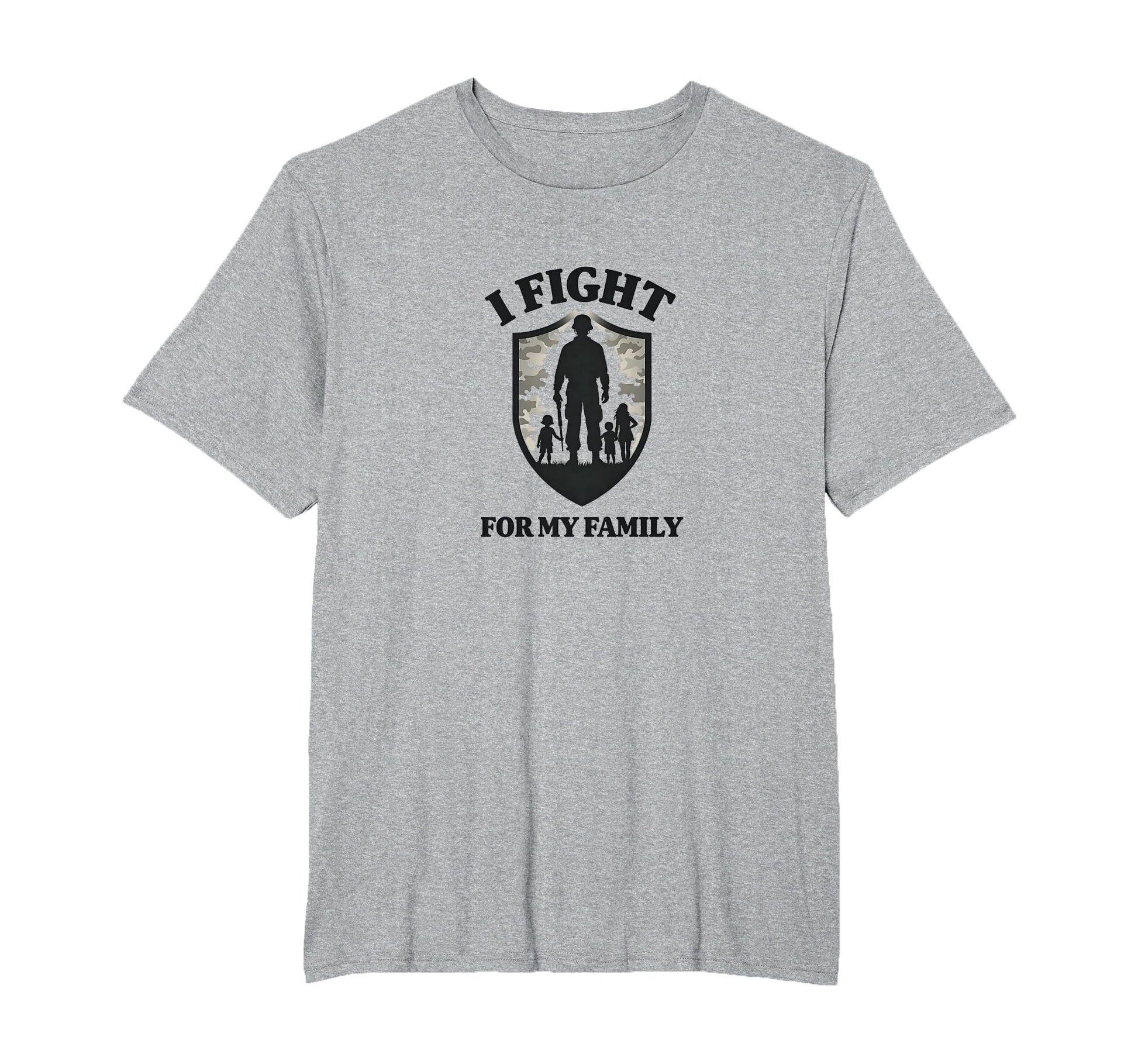 Army Dads I Fight My Family Military T-Shirt - Minimalist Print Unisex - T-Shirt, Sweatshirt, Hoodie
