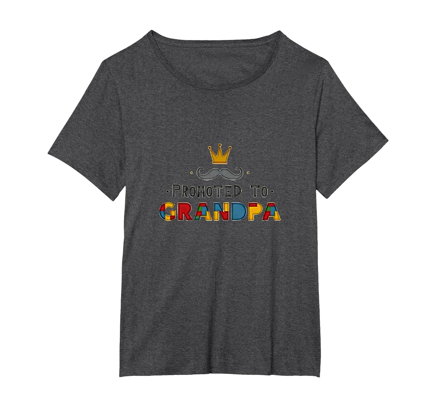 Promoted To Grandpa Royal Mustache T-Shirt - Graphic Print for Adults - T-Shirt, Sweatshirt, Hoodie