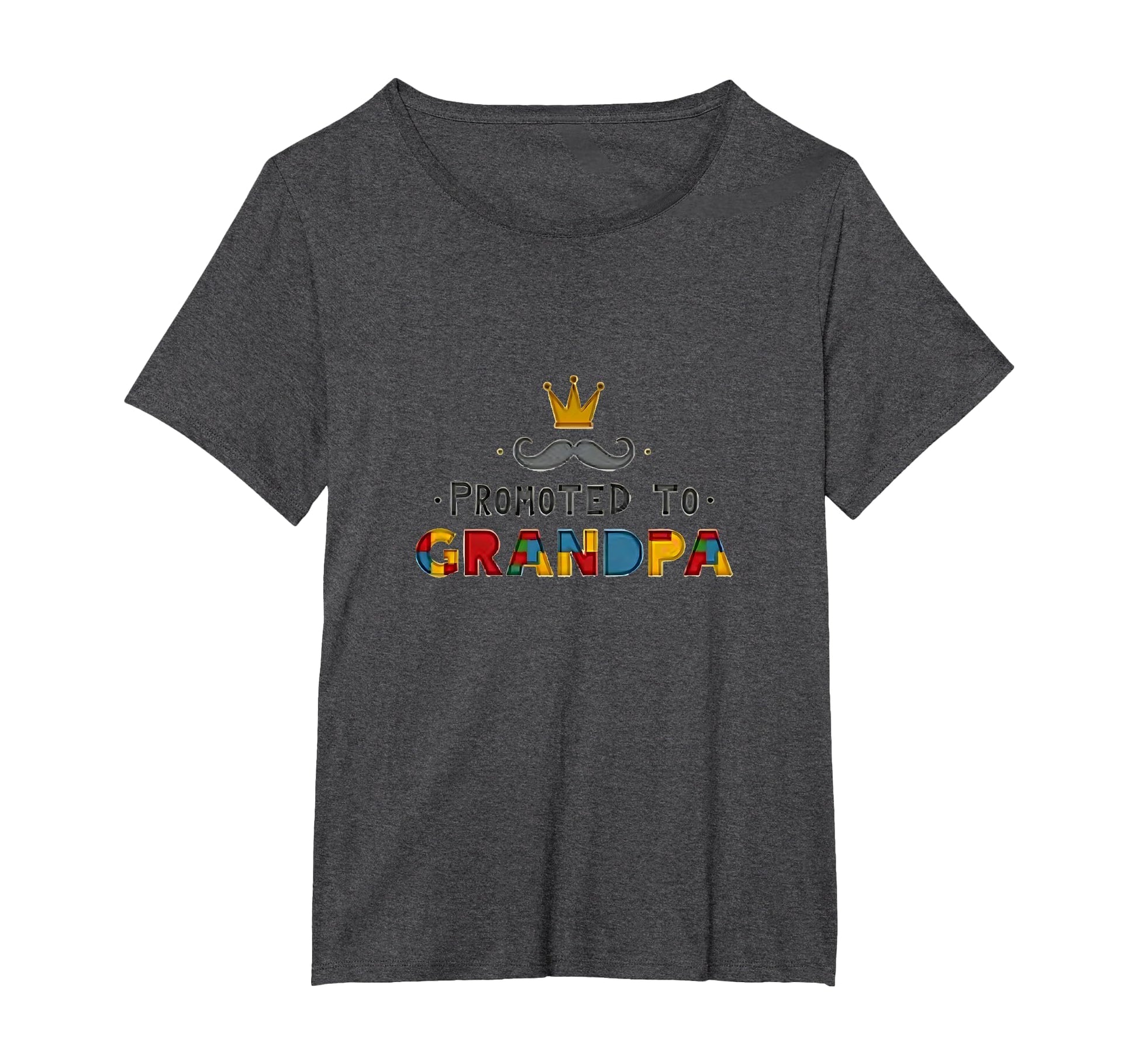 Promoted To Grandpa Royal Mustache T-Shirt - Graphic Print for Adults - T-Shirt, Sweatshirt, Hoodie