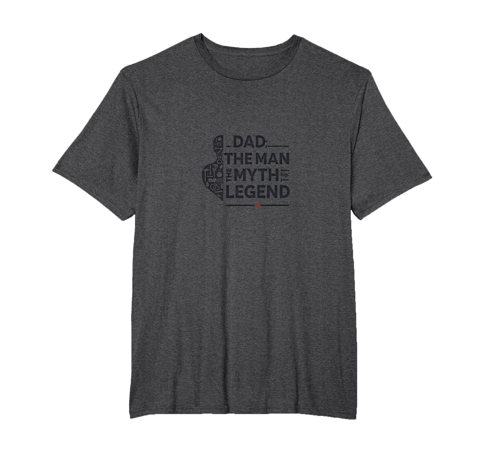Dad Myth Legend Mens Big And Tall Dark T-Shirt - Aesthetic Graphic Unisex - T-Shirt, Sweatshirt, Hoodie