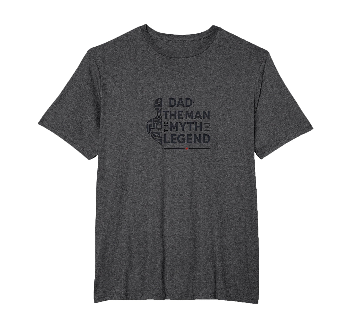 Dad Myth Legend Mens Big And Tall Dark T-Shirt - Trendy Graphic Unisex - T-Shirt, Sweatshirt, Hoodie