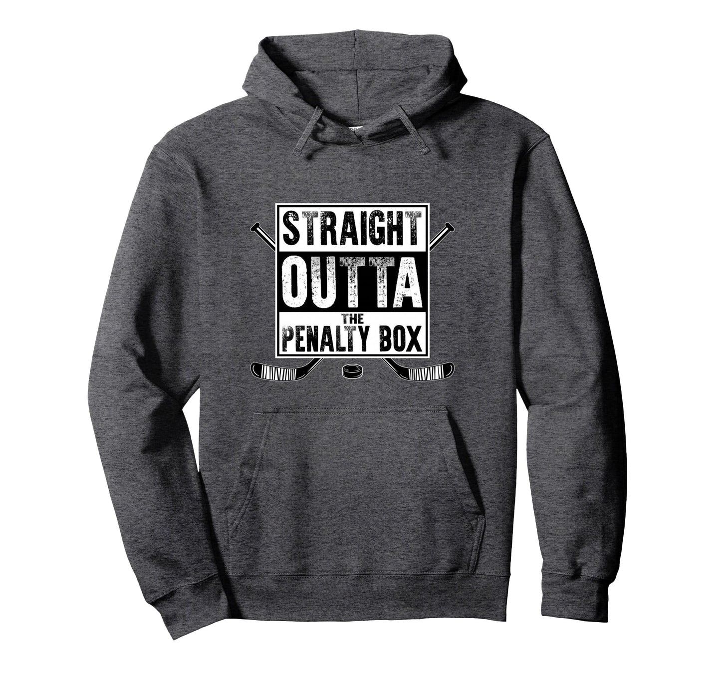 Ice Hockey Player Gift Straight Outta Hoodie - Graphic Print for Adults - T-Shirt, Sweatshirt, Hoodie